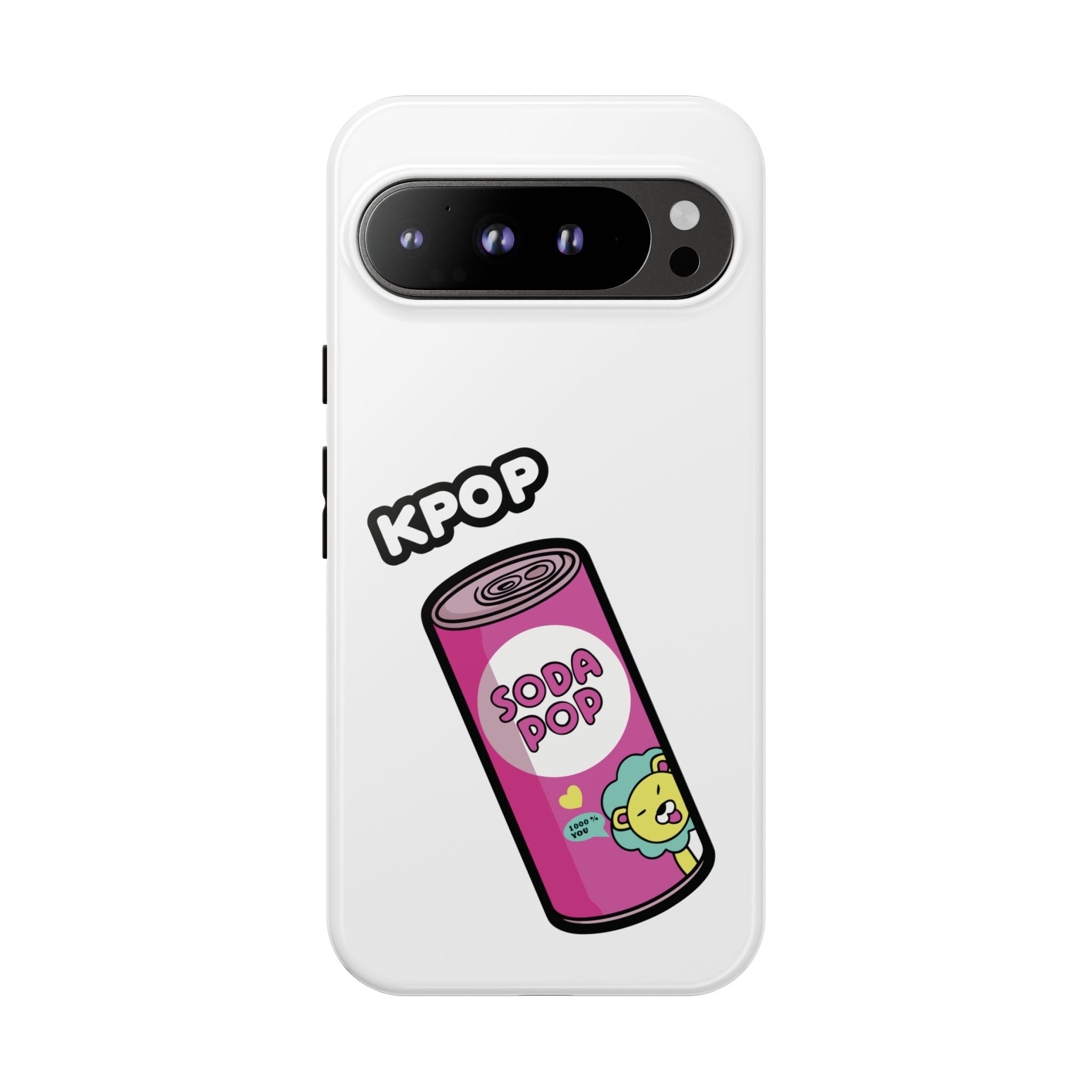 KPOP Style Soda Pop White Smartphone Tough Cases