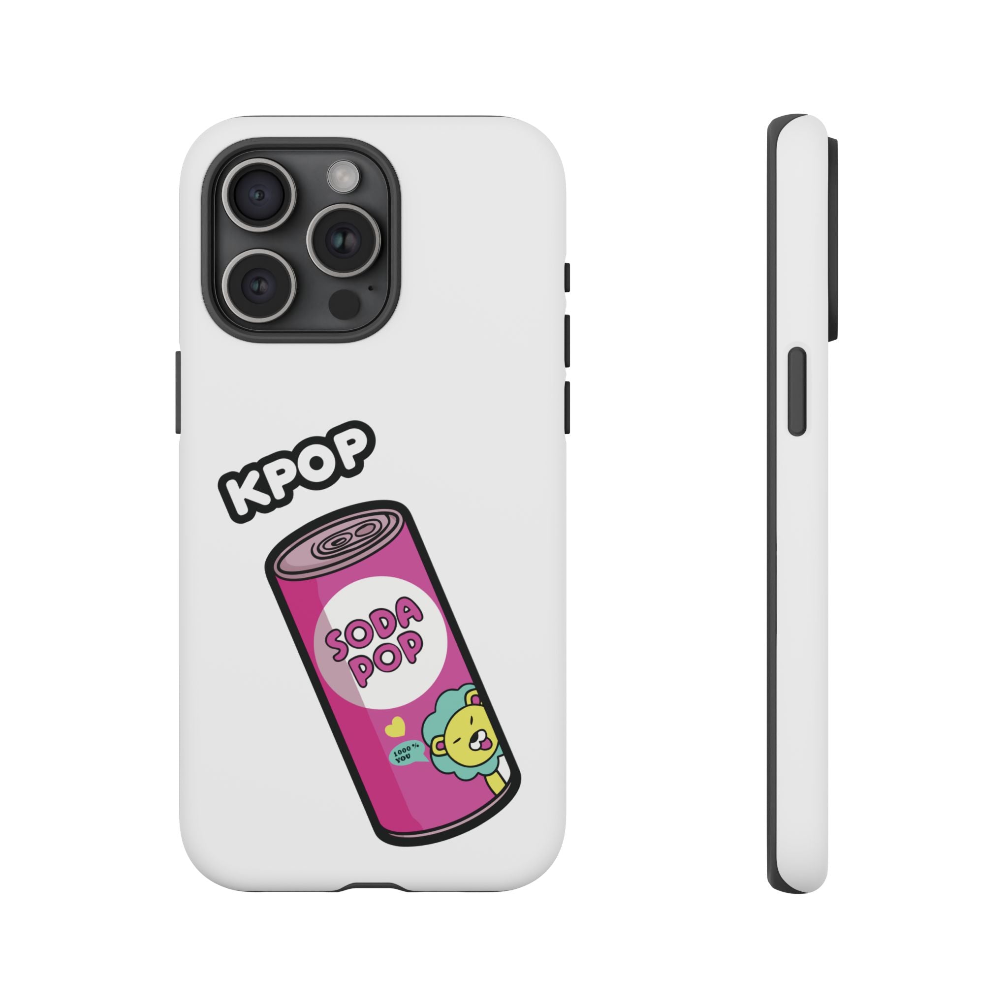 KPOP Style Soda Pop White Smartphone Tough Cases