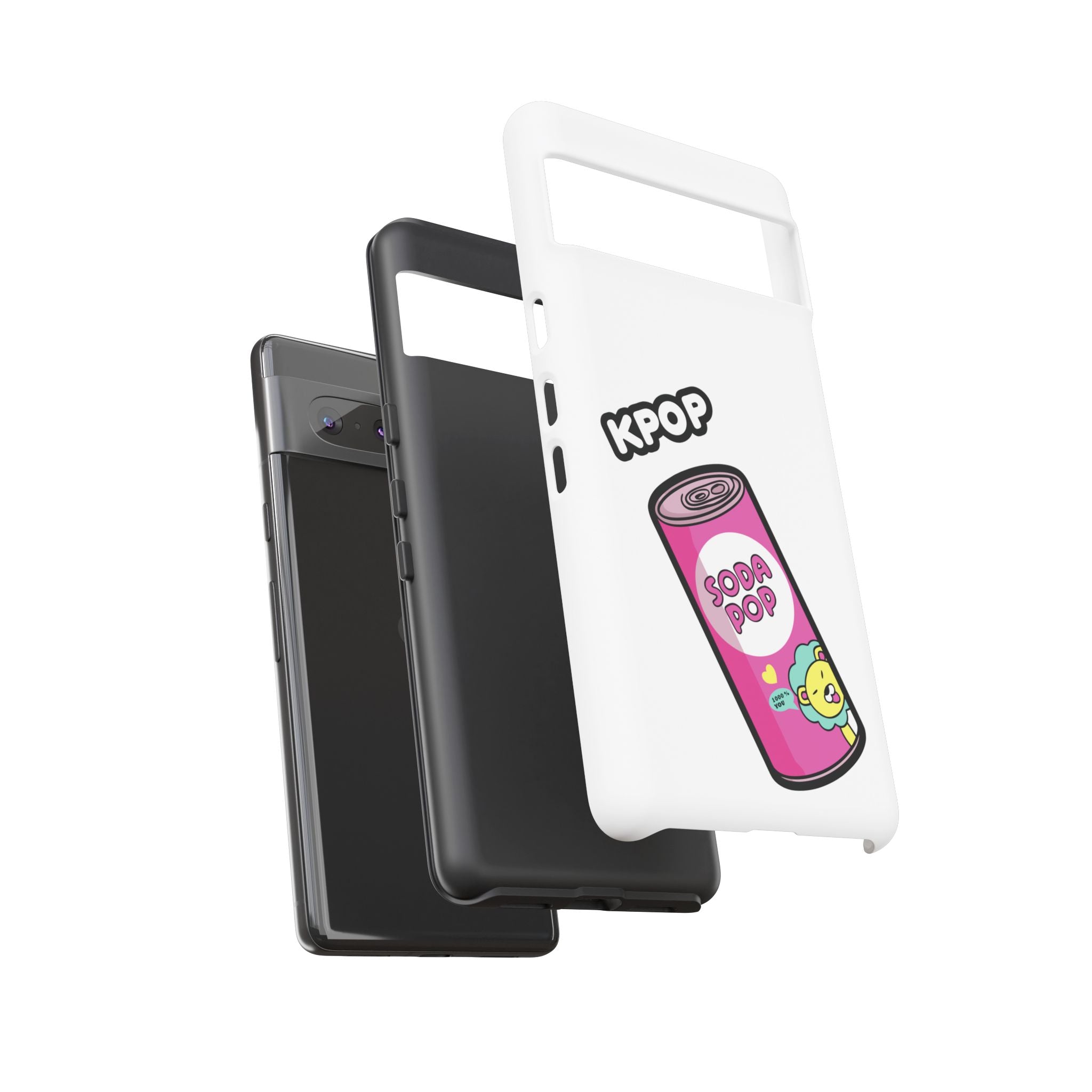 KPOP Style Soda Pop White Smartphone Tough Cases