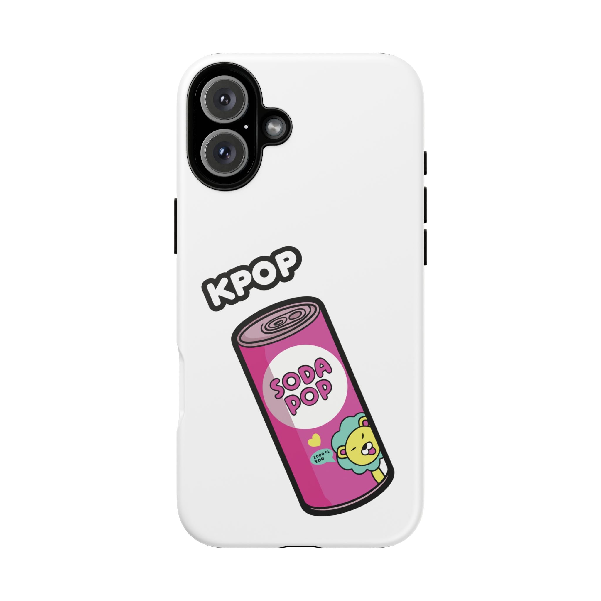 KPOP Style Soda Pop White Smartphone Tough Cases