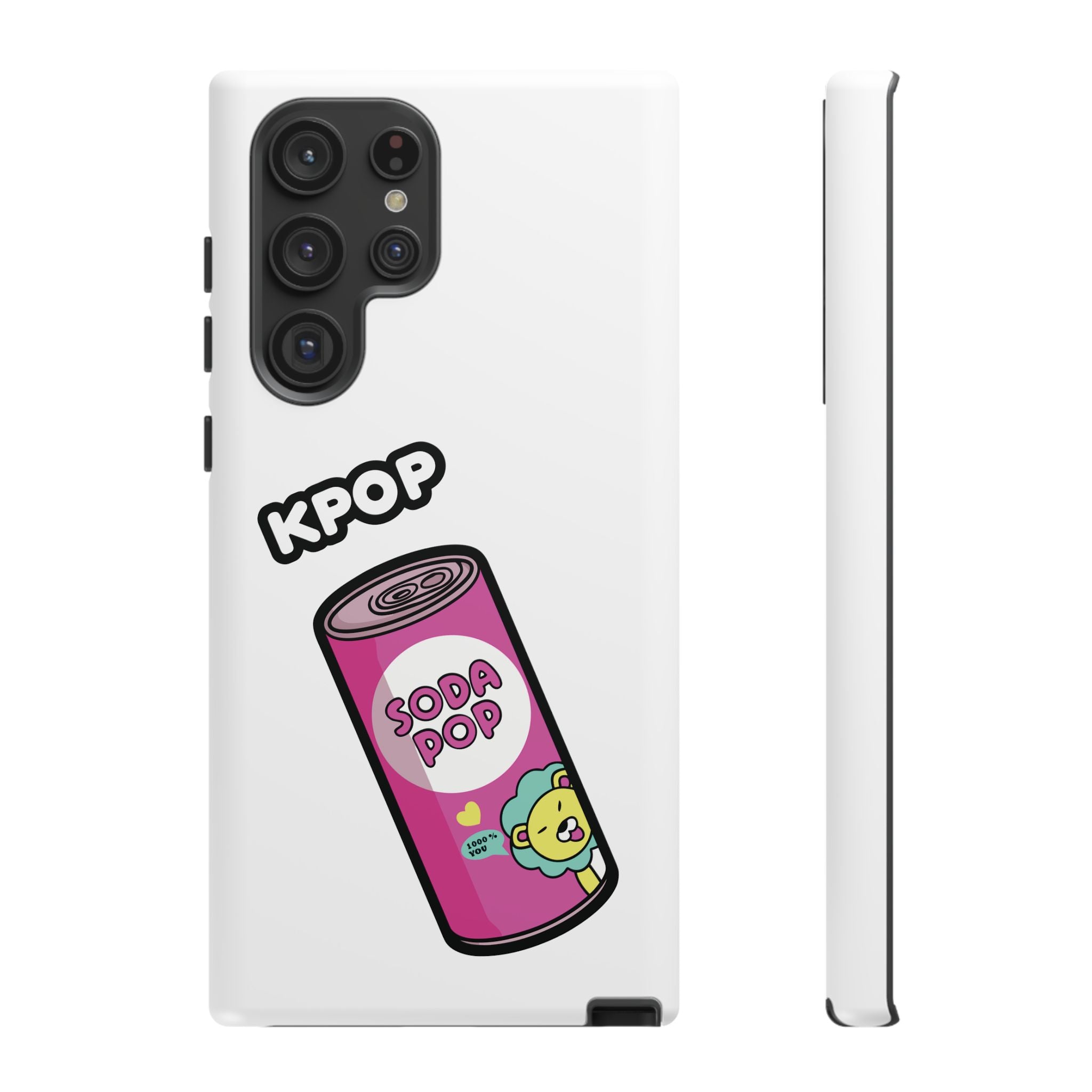 KPOP Style Soda Pop White Smartphone Tough Cases