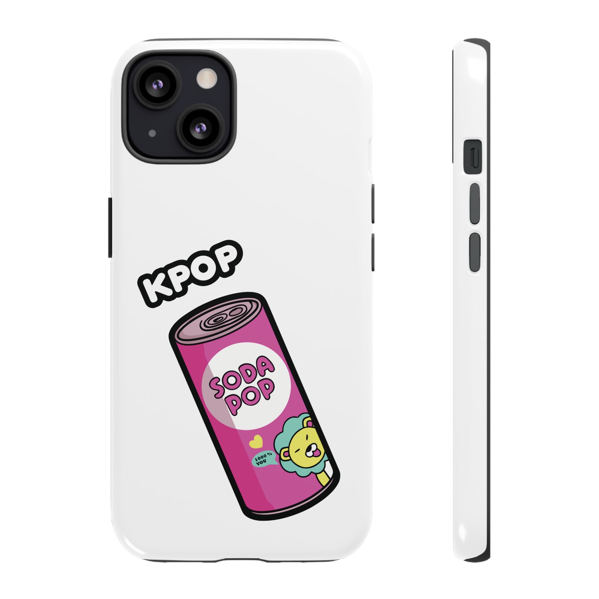 KPOP Style Soda Pop White Smartphone Tough Cases