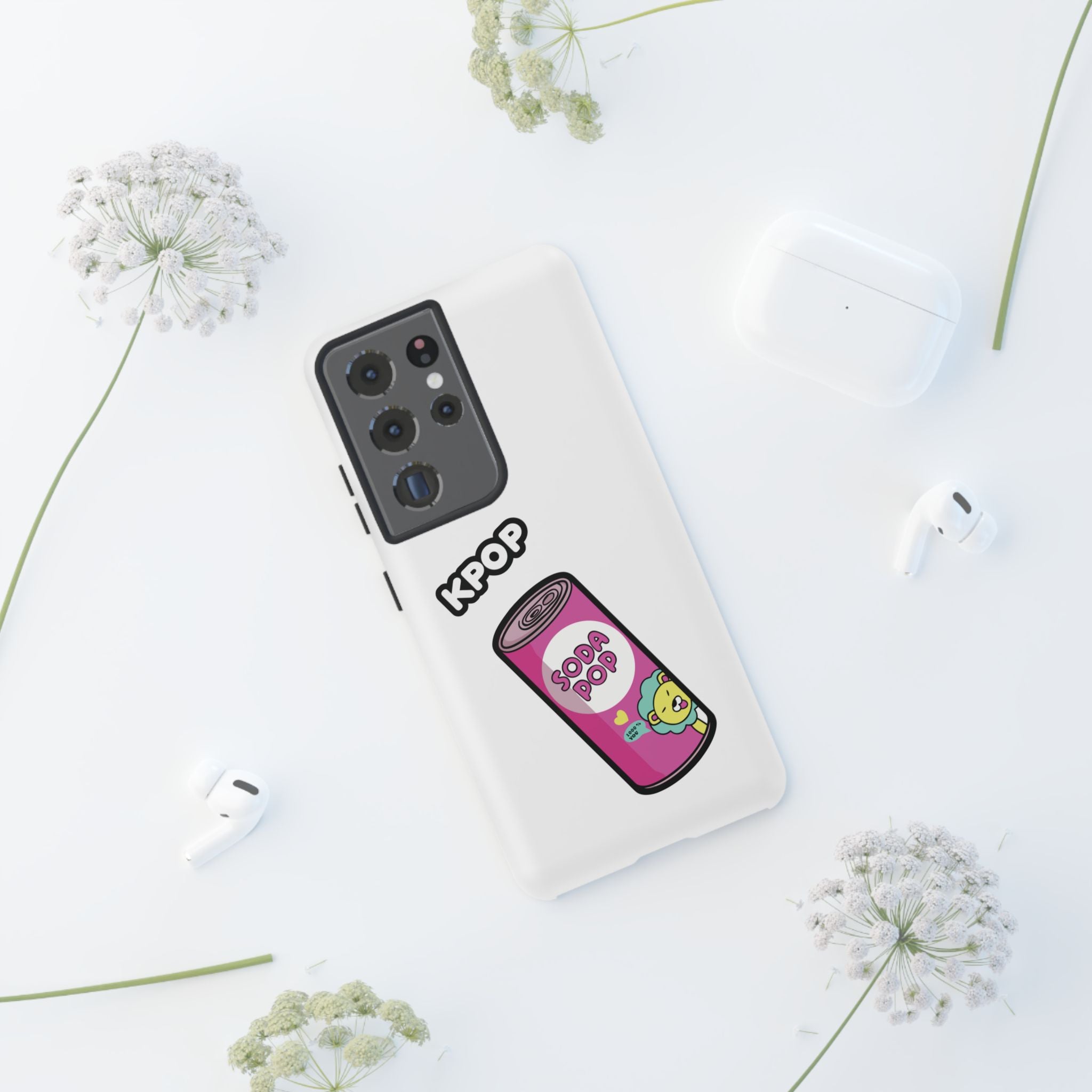 KPOP Style Soda Pop White Smartphone Tough Cases