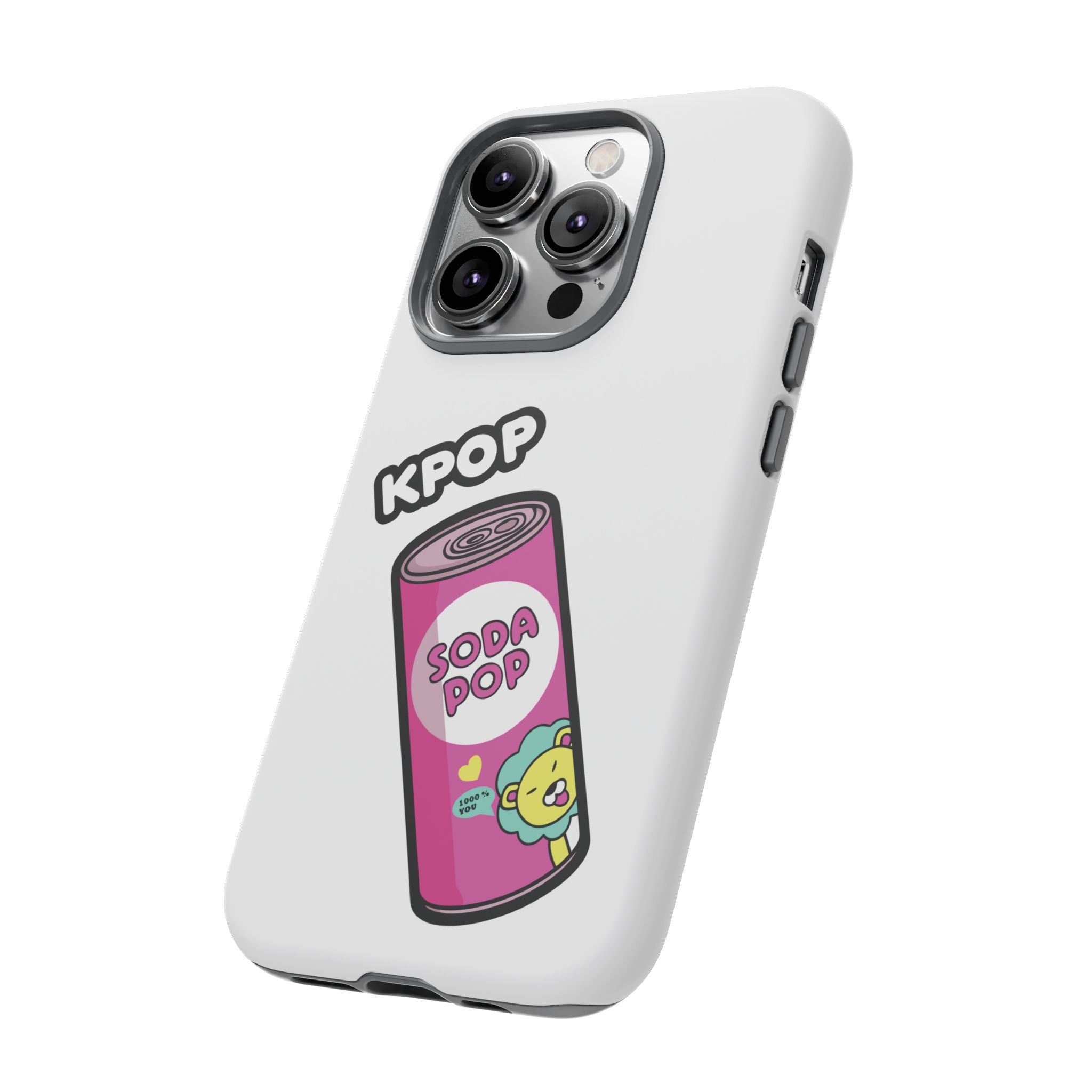 KPOP Style Soda Pop White Smartphone Tough Cases