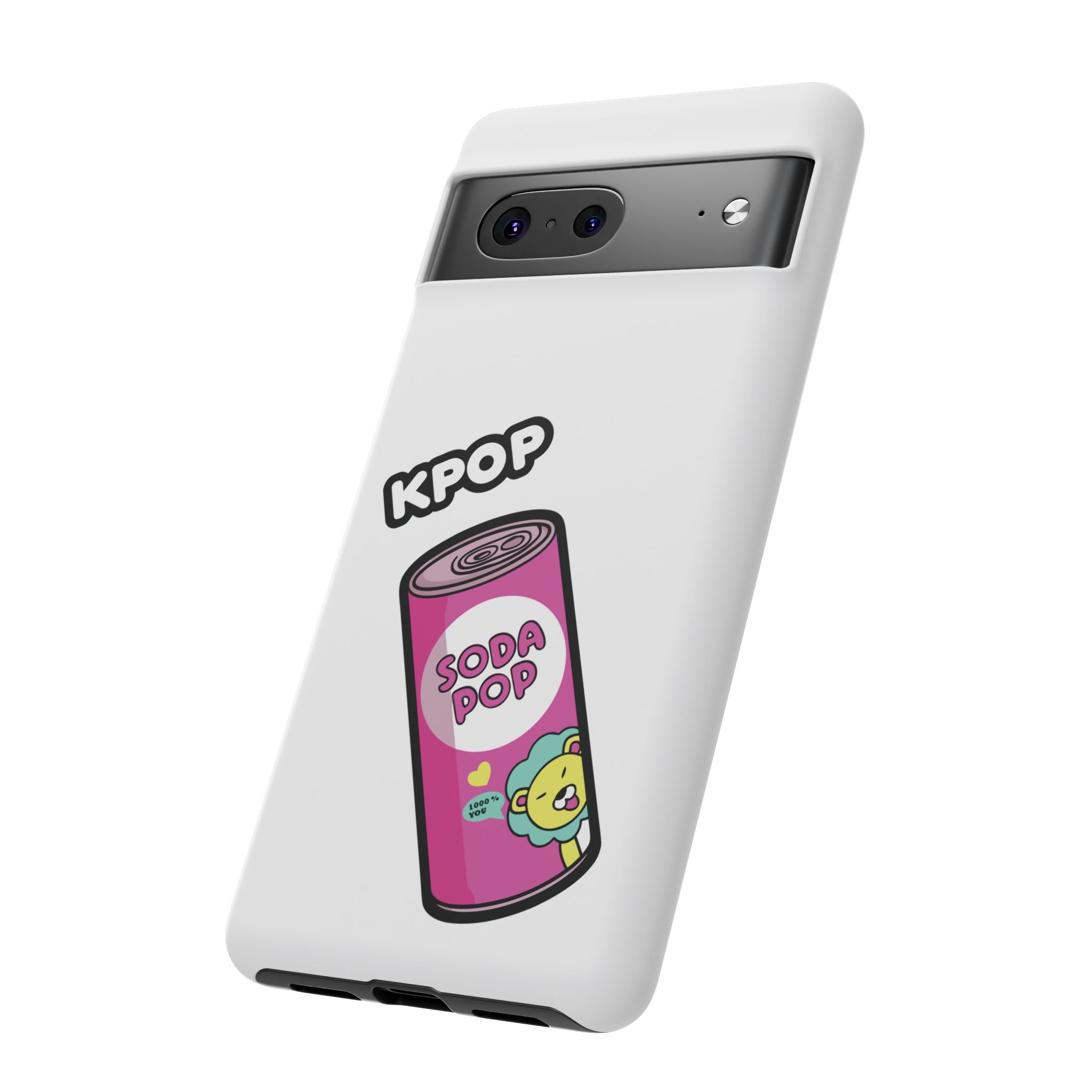 KPOP Style Soda Pop White Smartphone Tough Cases