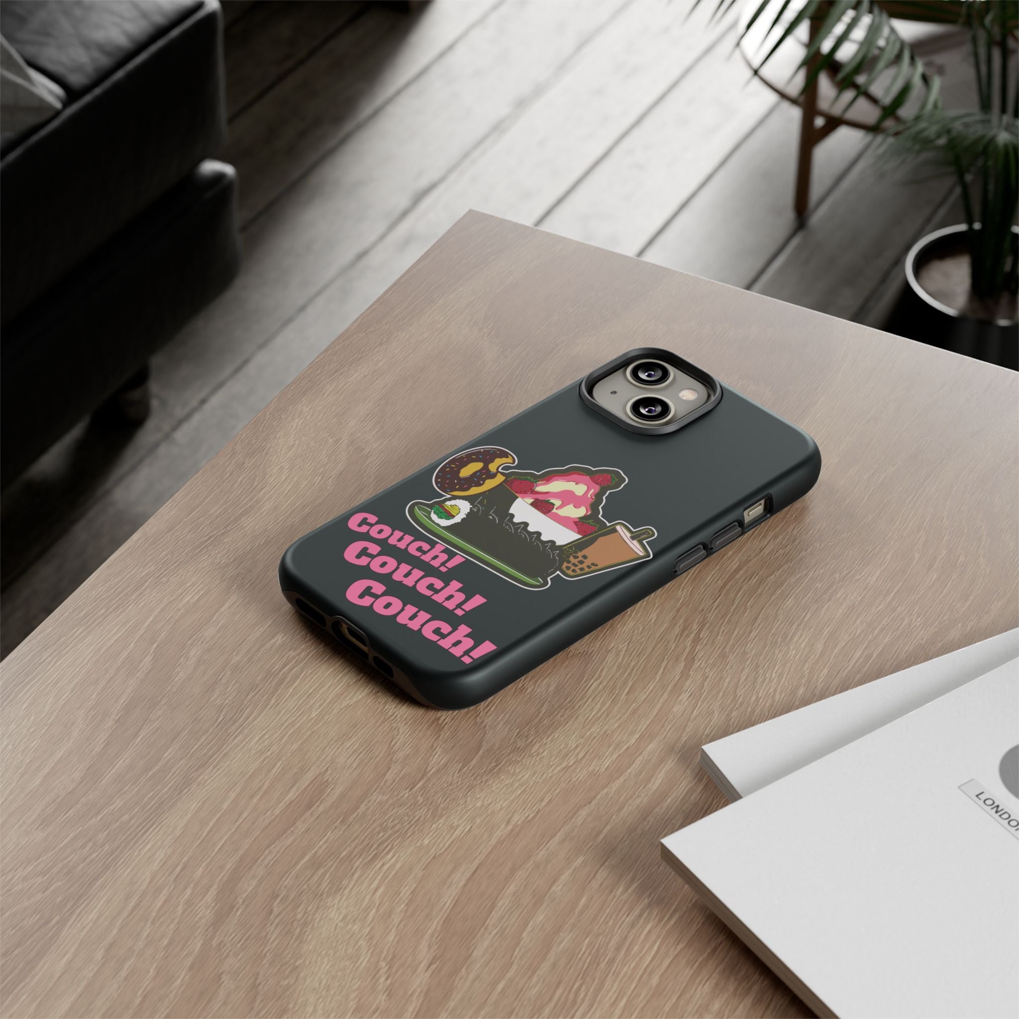 KPOP Style Black Couch Couch Couch Smartphone Tough Cases