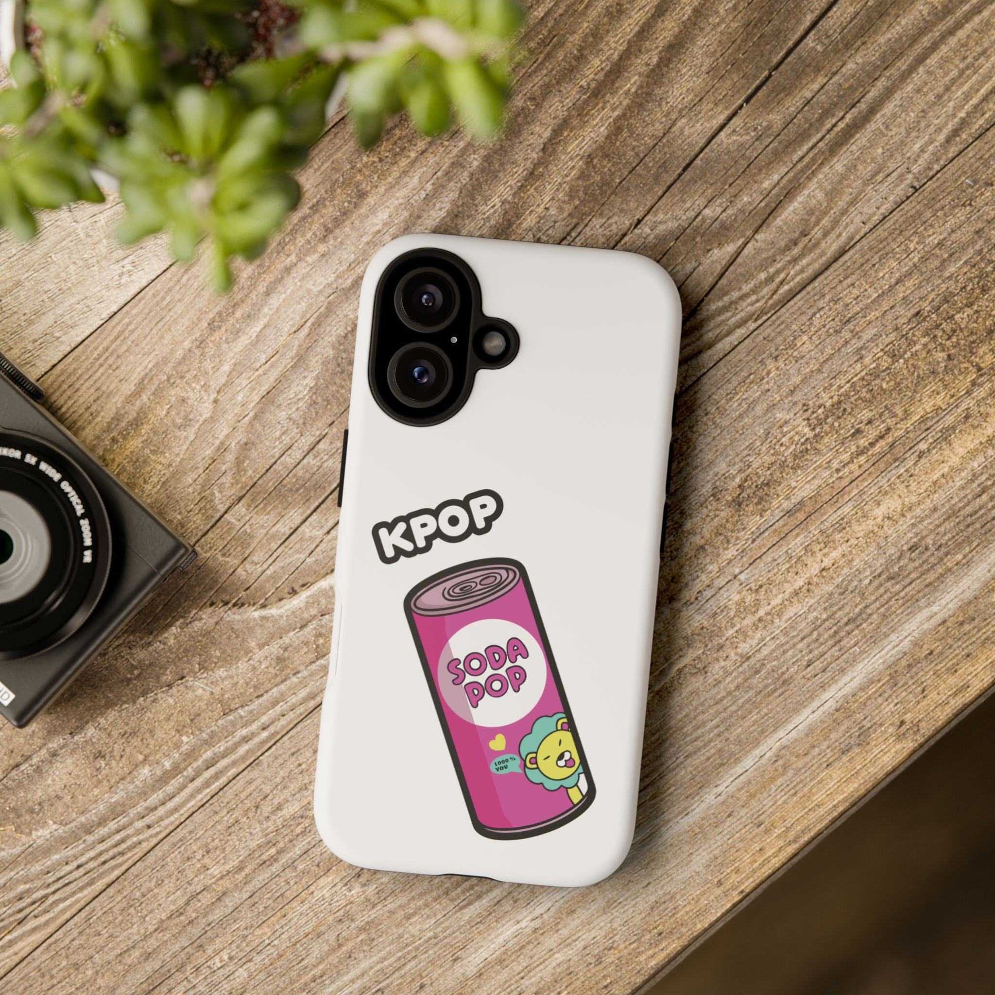 KPOP Style Soda Pop White Smartphone Tough Cases