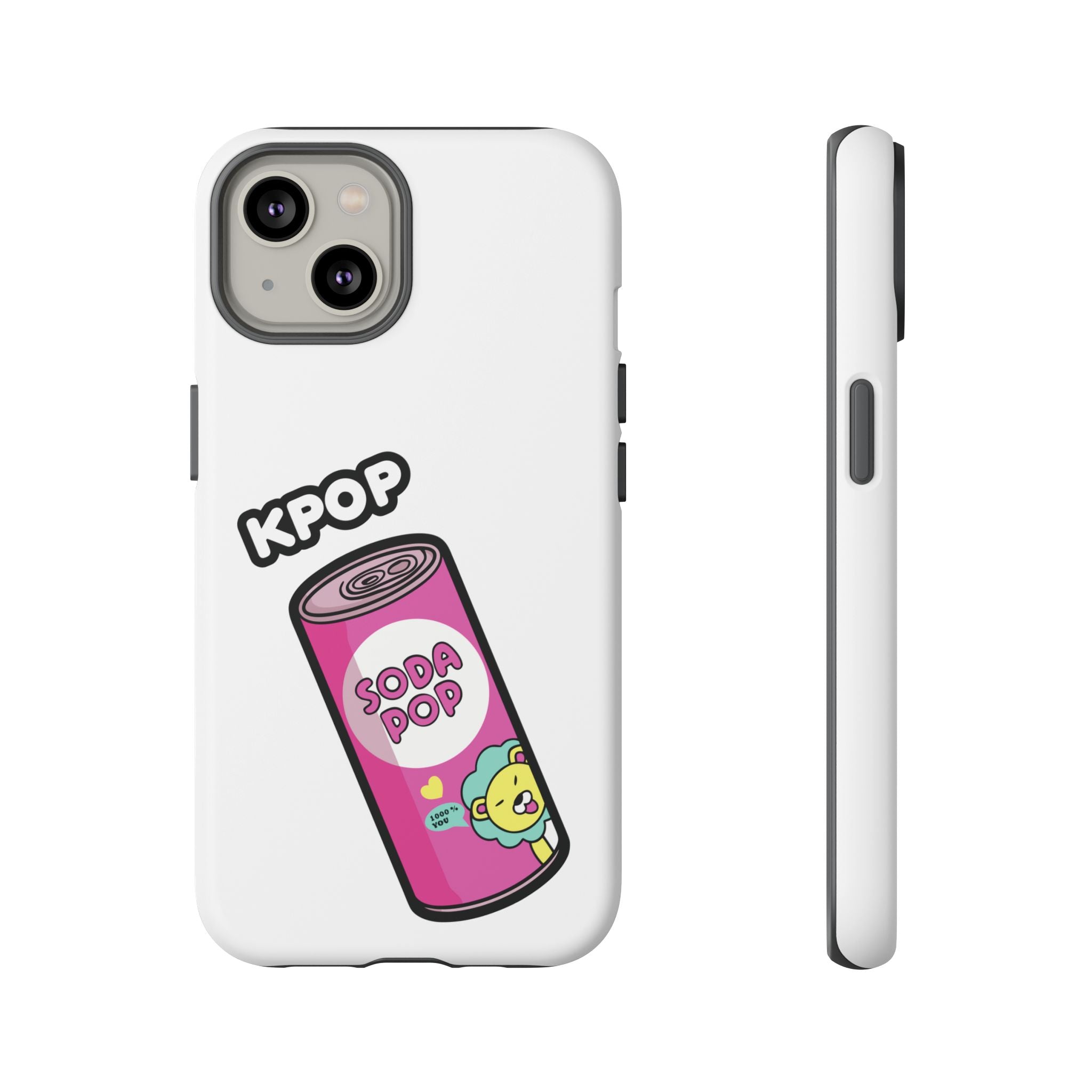 KPOP Style Soda Pop White Smartphone Tough Cases