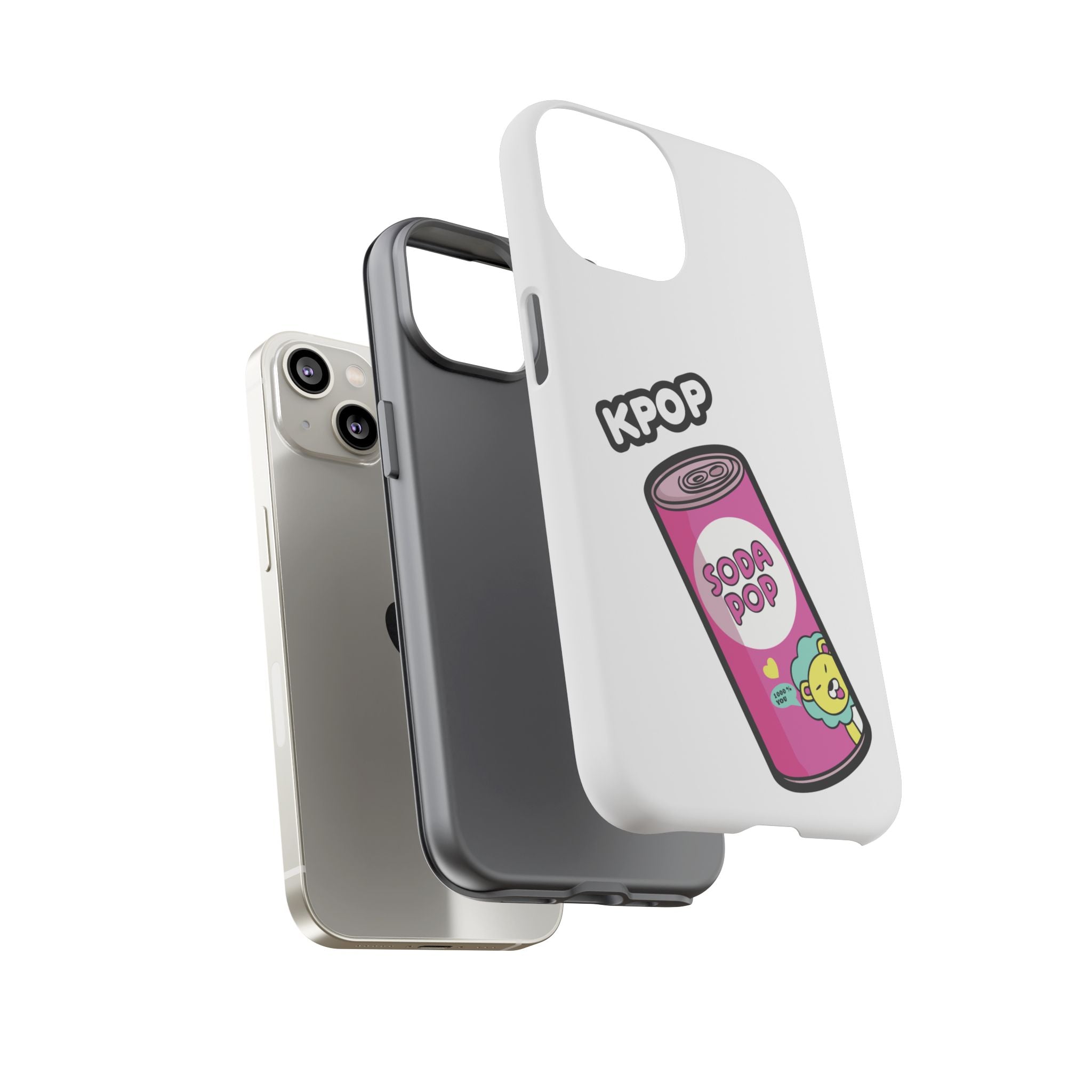 KPOP Style Soda Pop White Smartphone Tough Cases