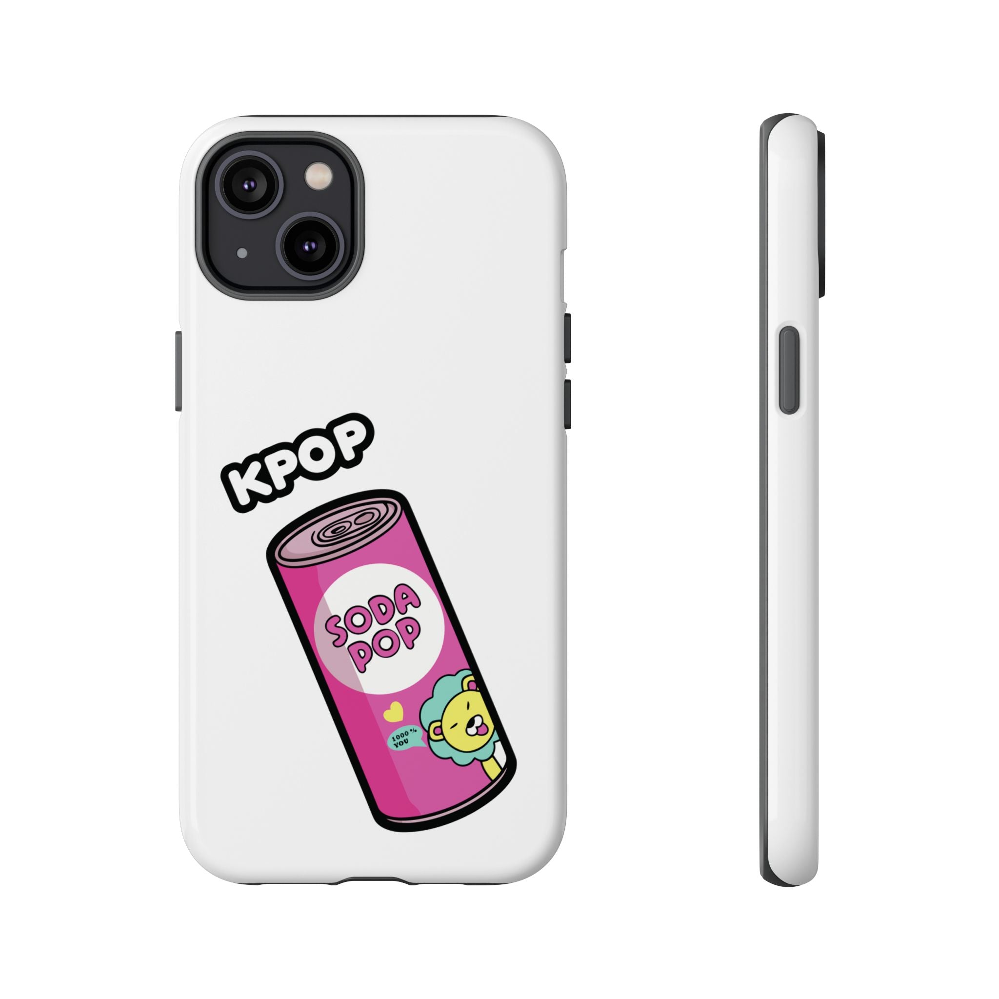 KPOP Style Soda Pop White Smartphone Tough Cases