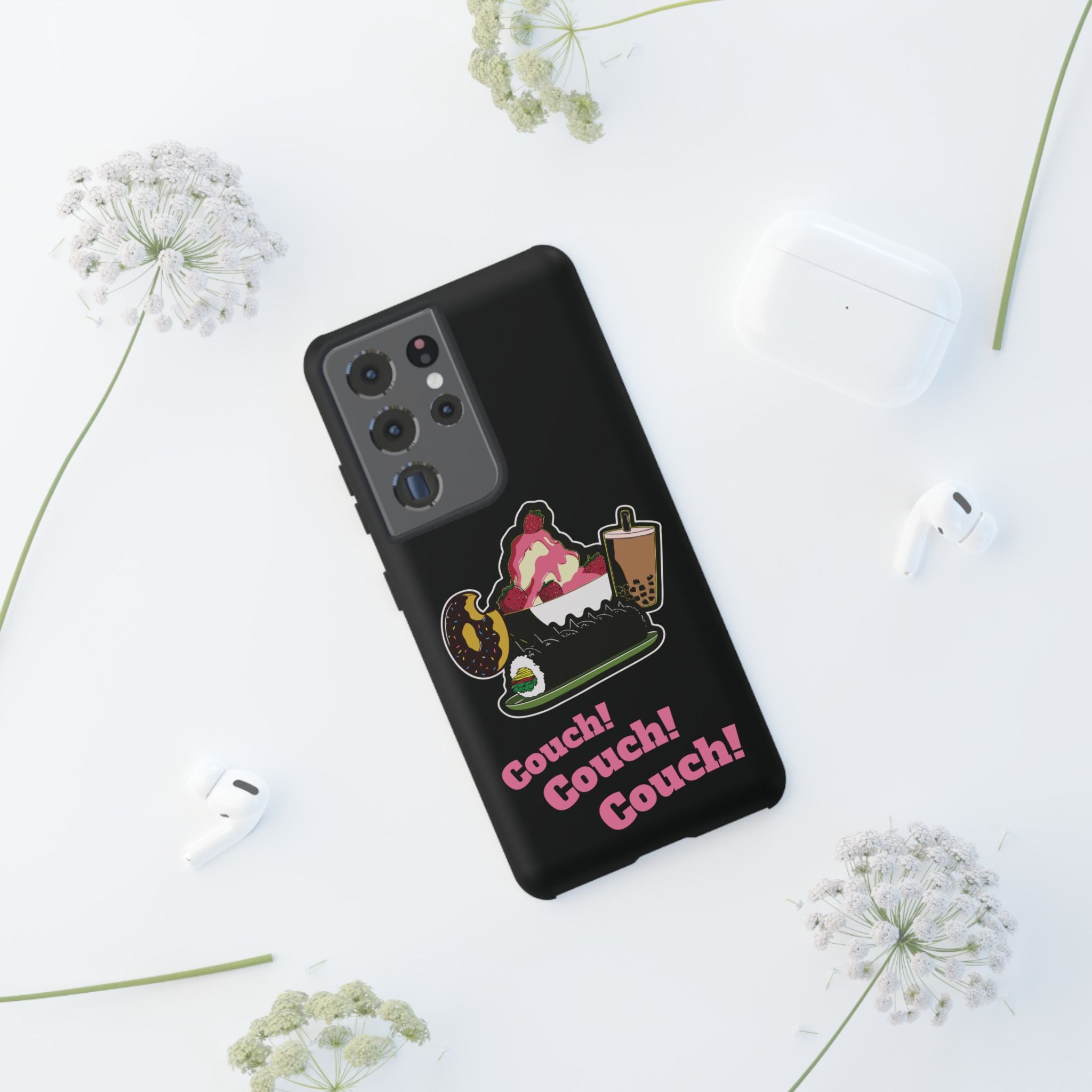 KPOP Style Black Couch Couch Couch Smartphone Tough Cases