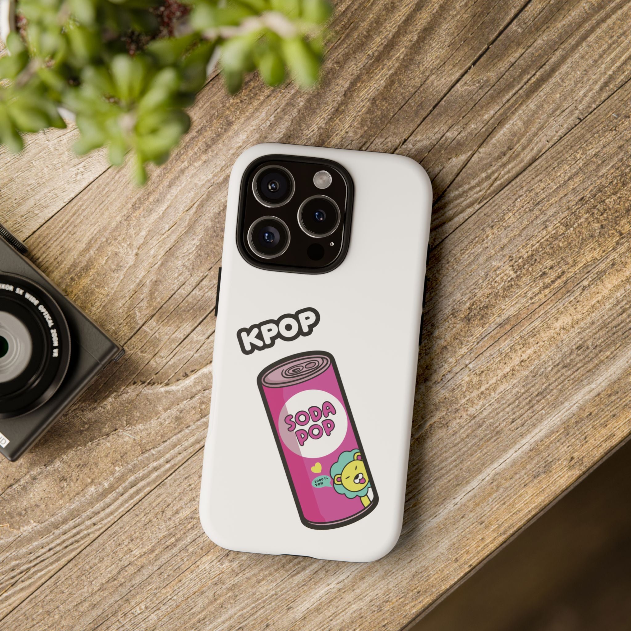 KPOP Style Soda Pop White Smartphone Tough Cases