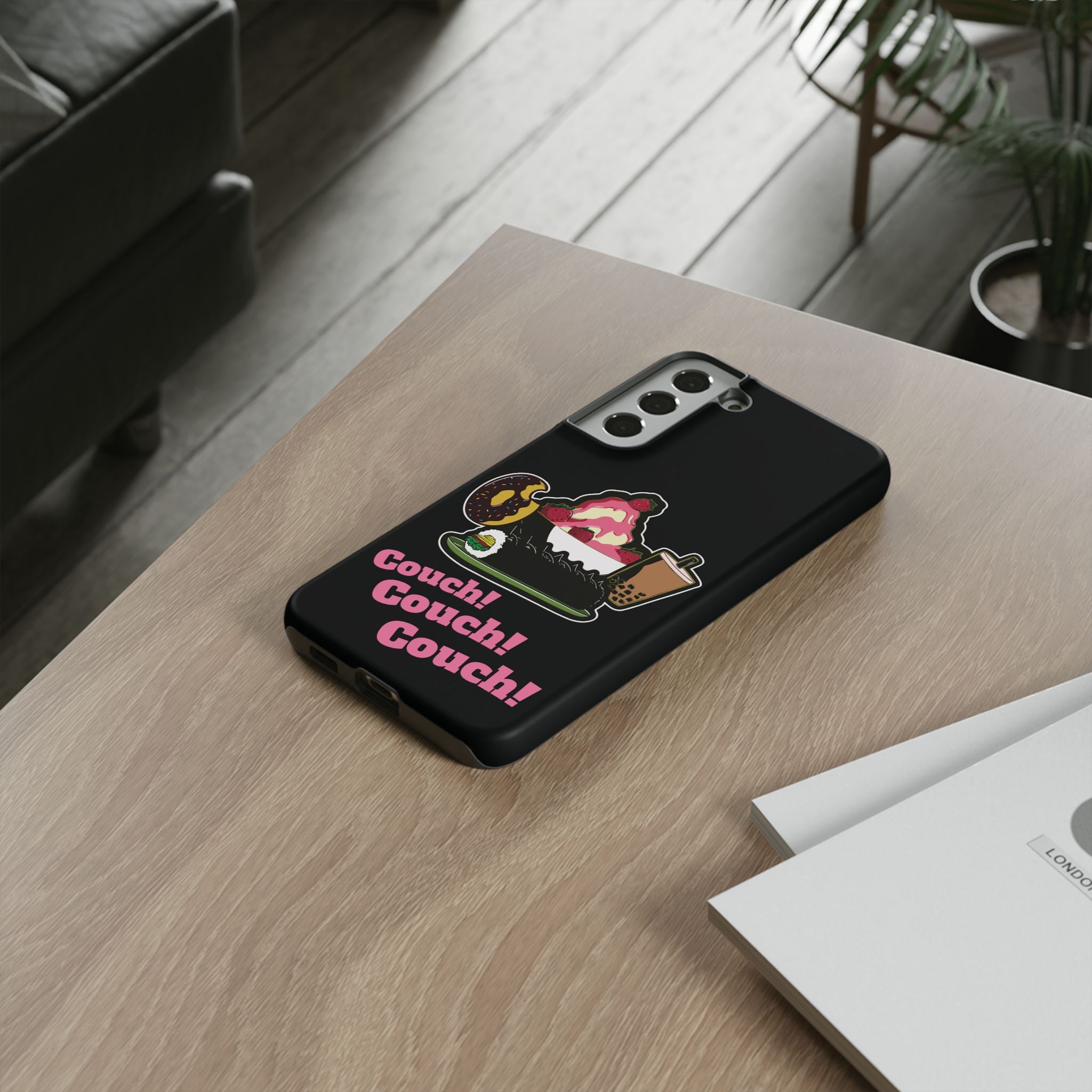 KPOP Style Black Couch Couch Couch Smartphone Tough Cases