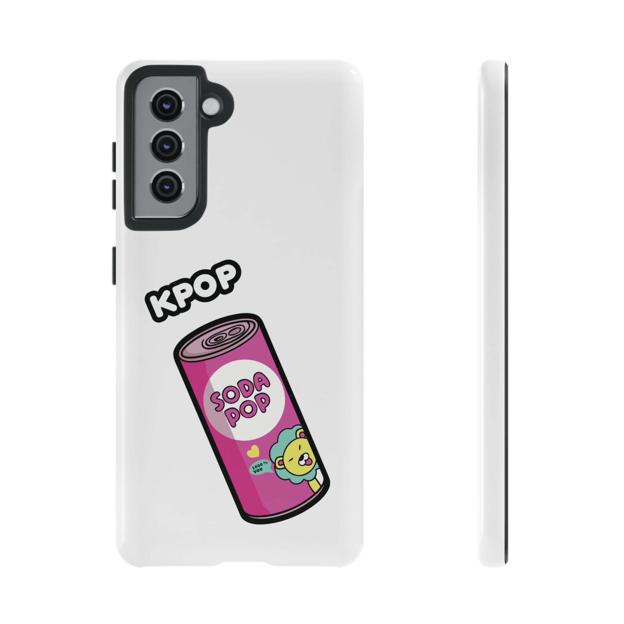 KPOP Style Soda Pop White Smartphone Tough Cases
