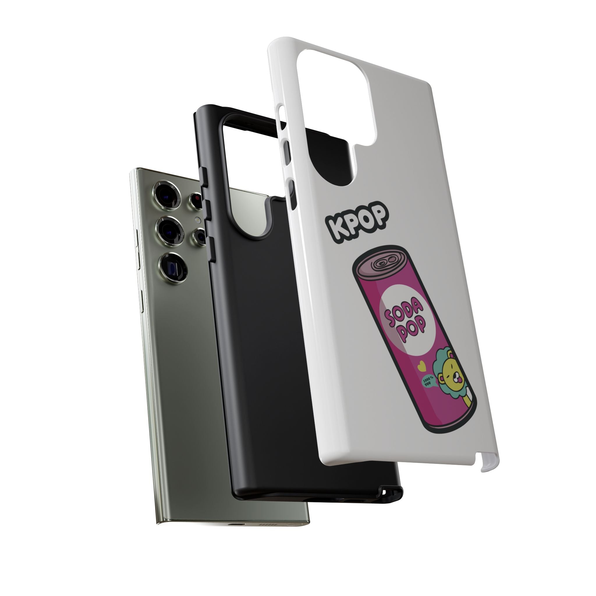 KPOP Style Soda Pop White Smartphone Tough Cases