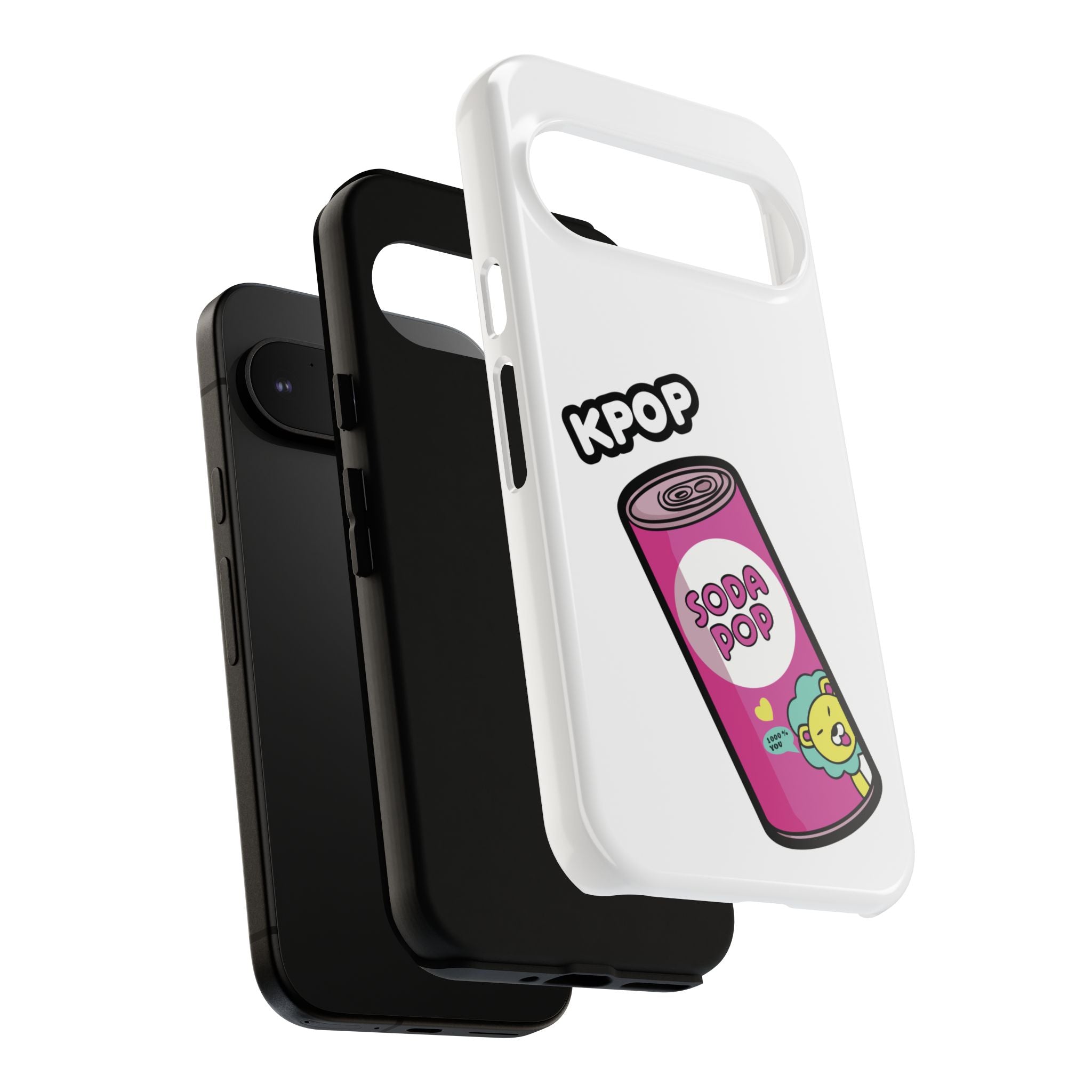 KPOP Style Soda Pop White Smartphone Tough Cases