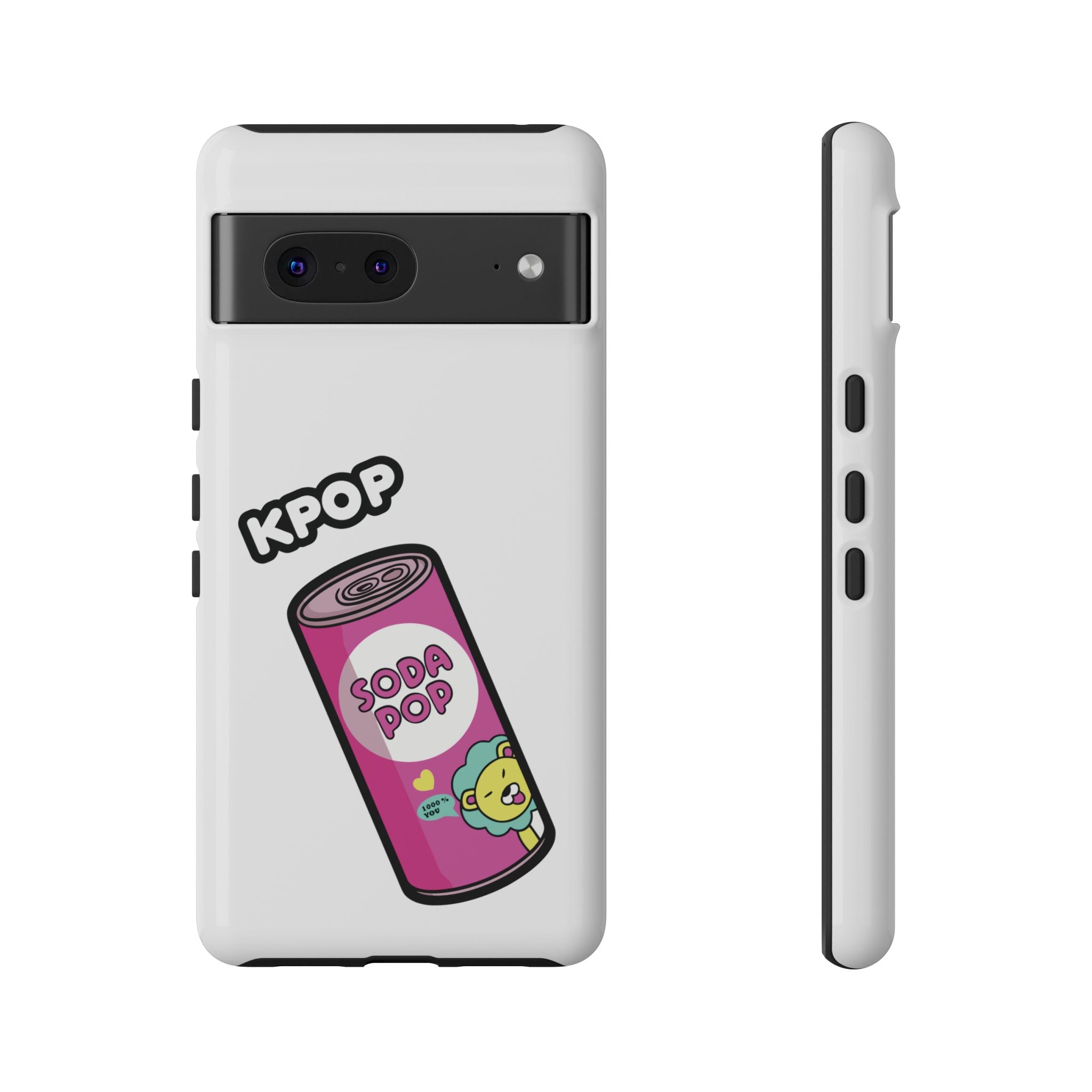 KPOP Style Soda Pop White Smartphone Tough Cases