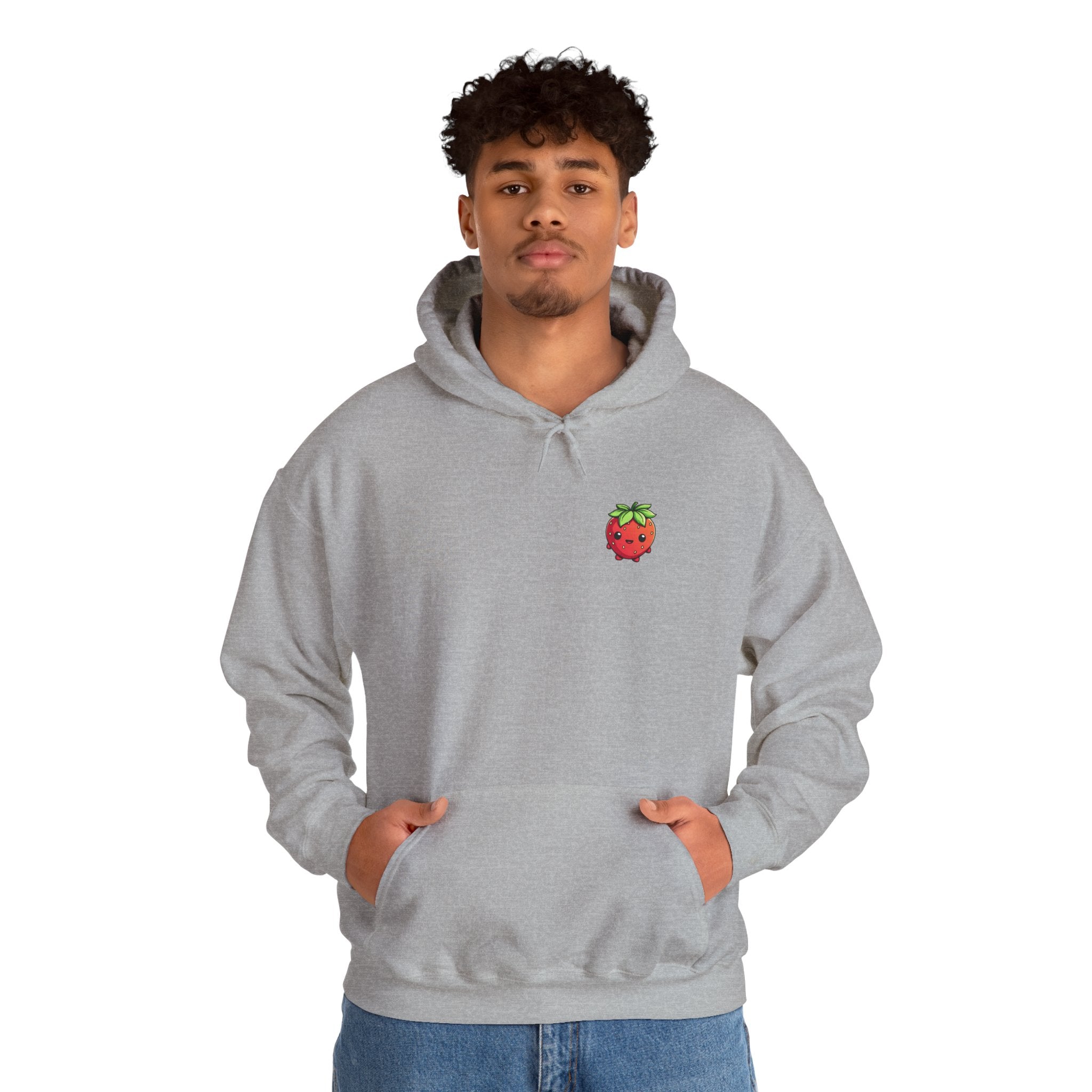 Strawberry / Erdbeer Minimampf Style Unisex Heavy Blend™ Hooded Sweatshirt