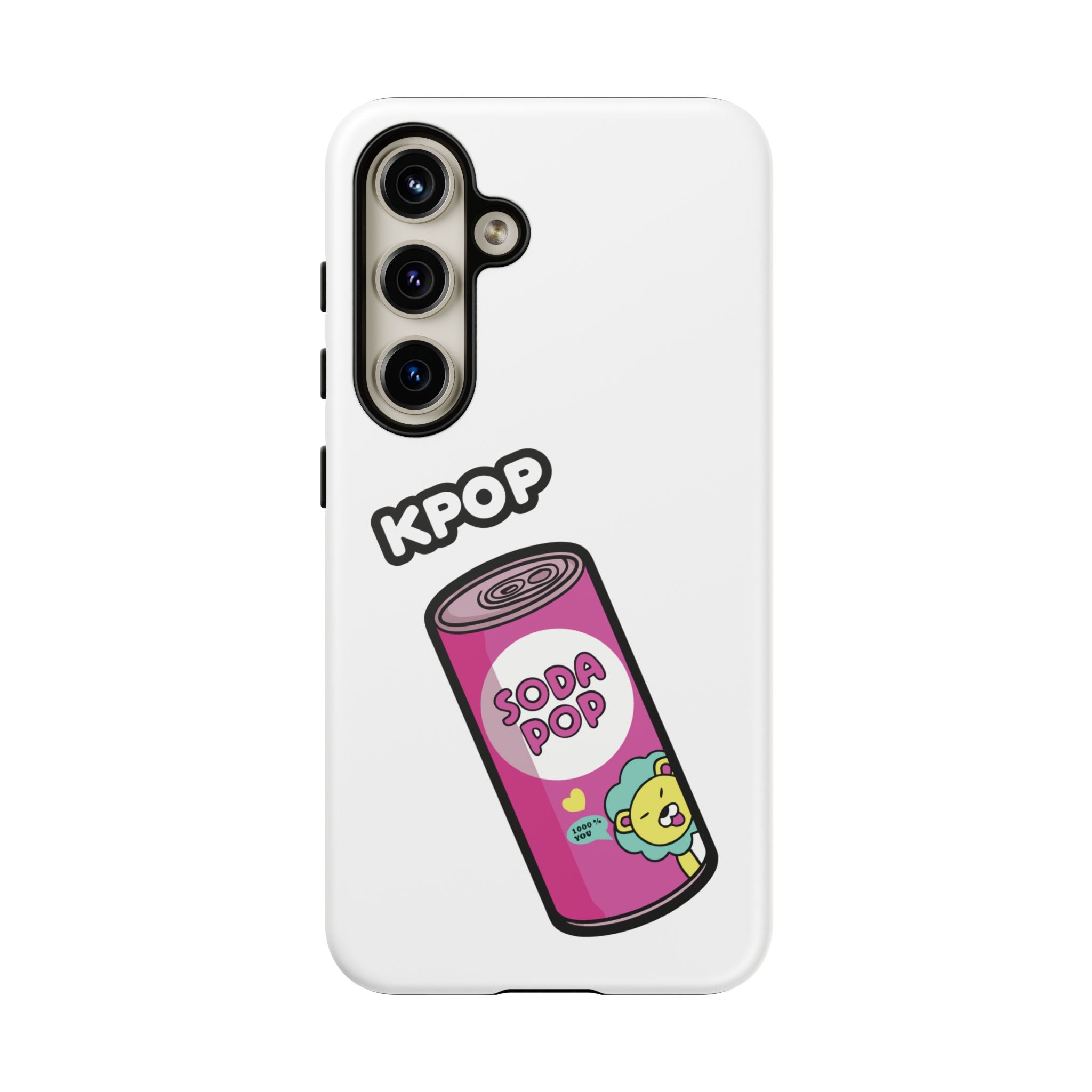 KPOP Style Soda Pop White Smartphone Tough Cases