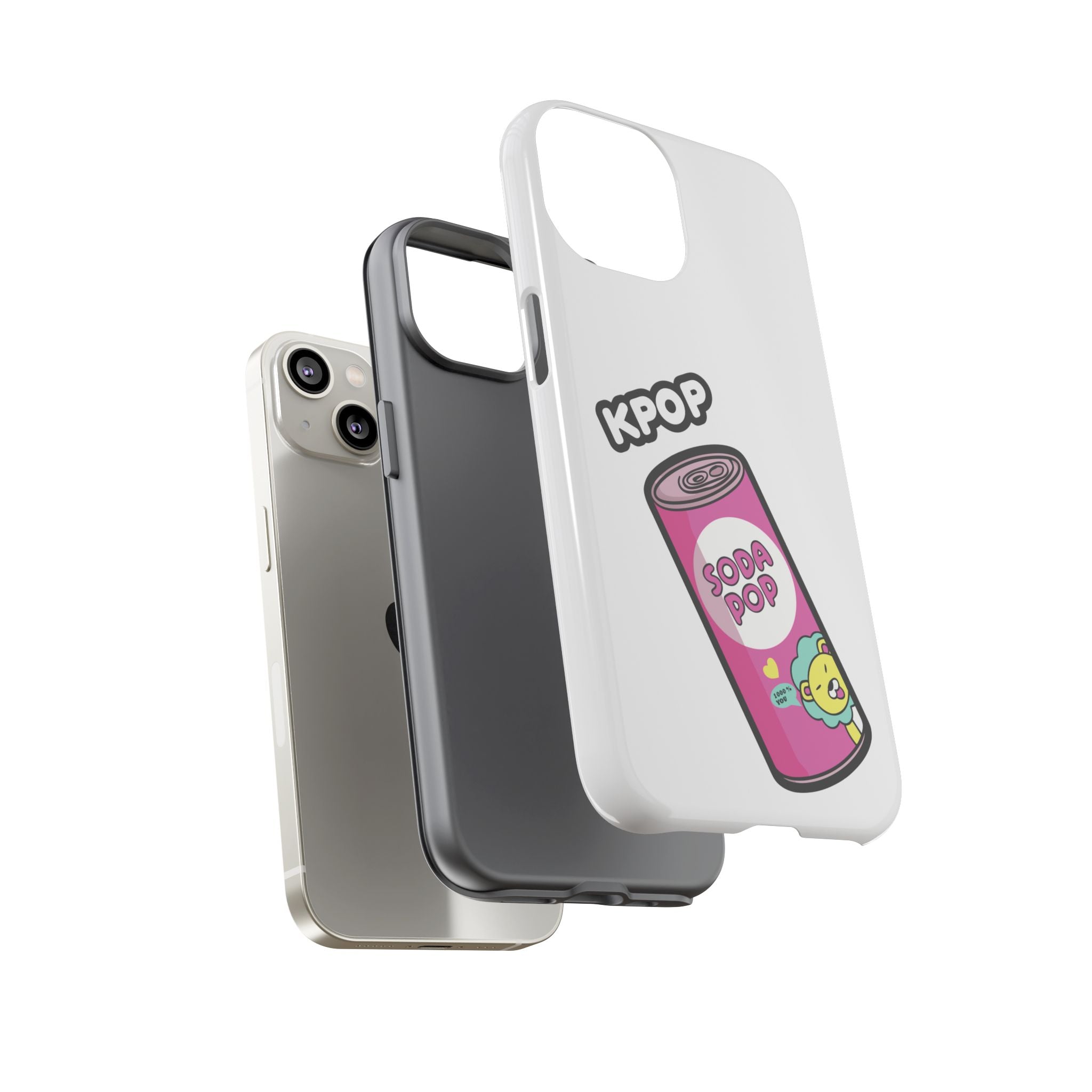 KPOP Style Soda Pop White Smartphone Tough Cases