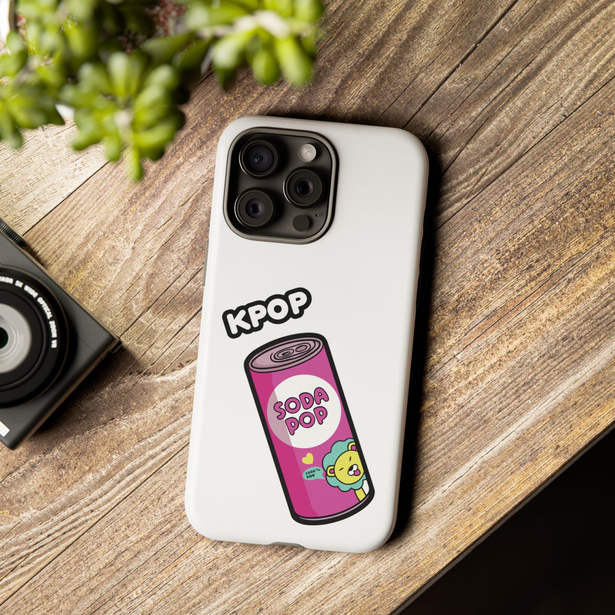 KPOP Style Soda Pop White Smartphone Tough Cases