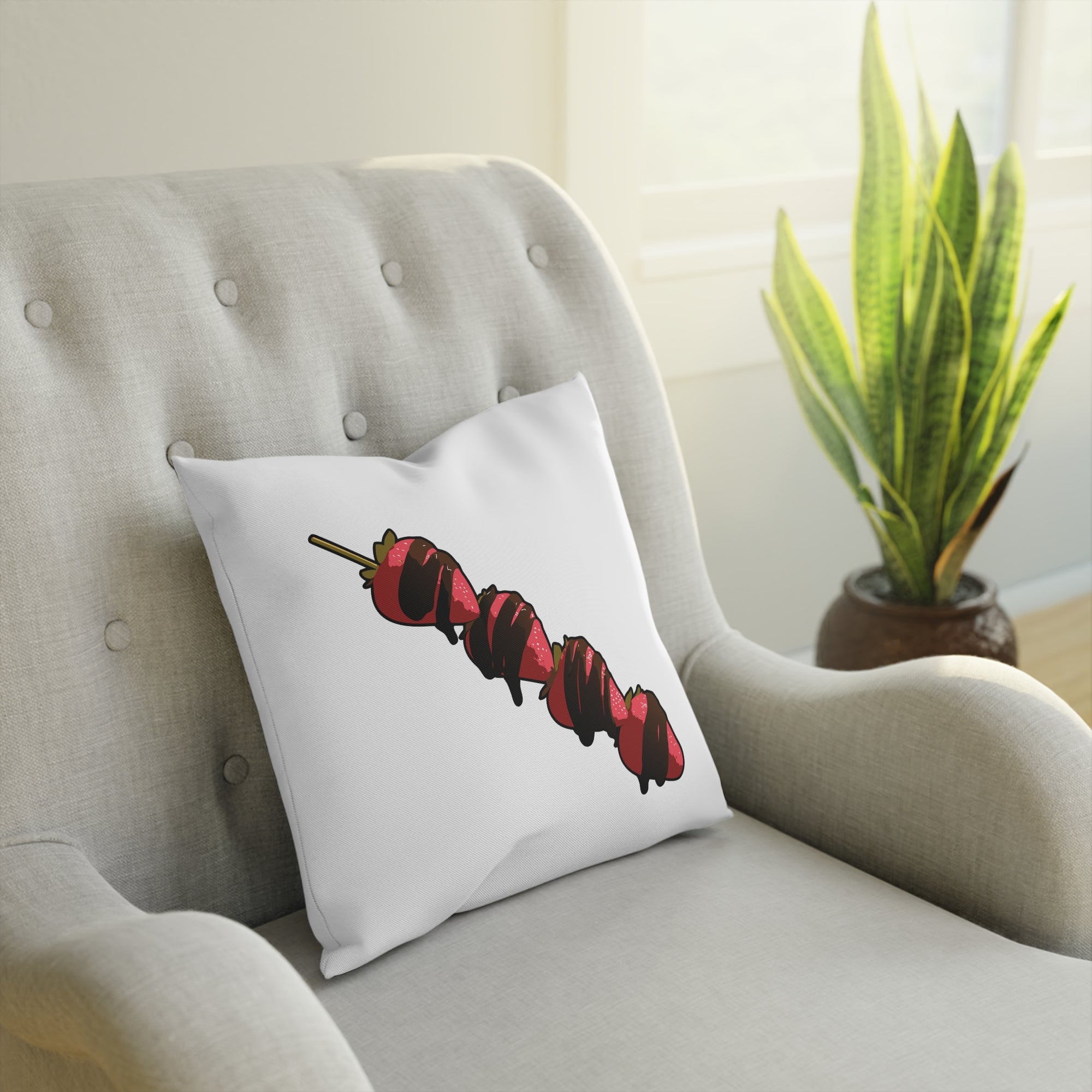 Fruchtspieß / Fruit Skewer Style Cushion / Kissen