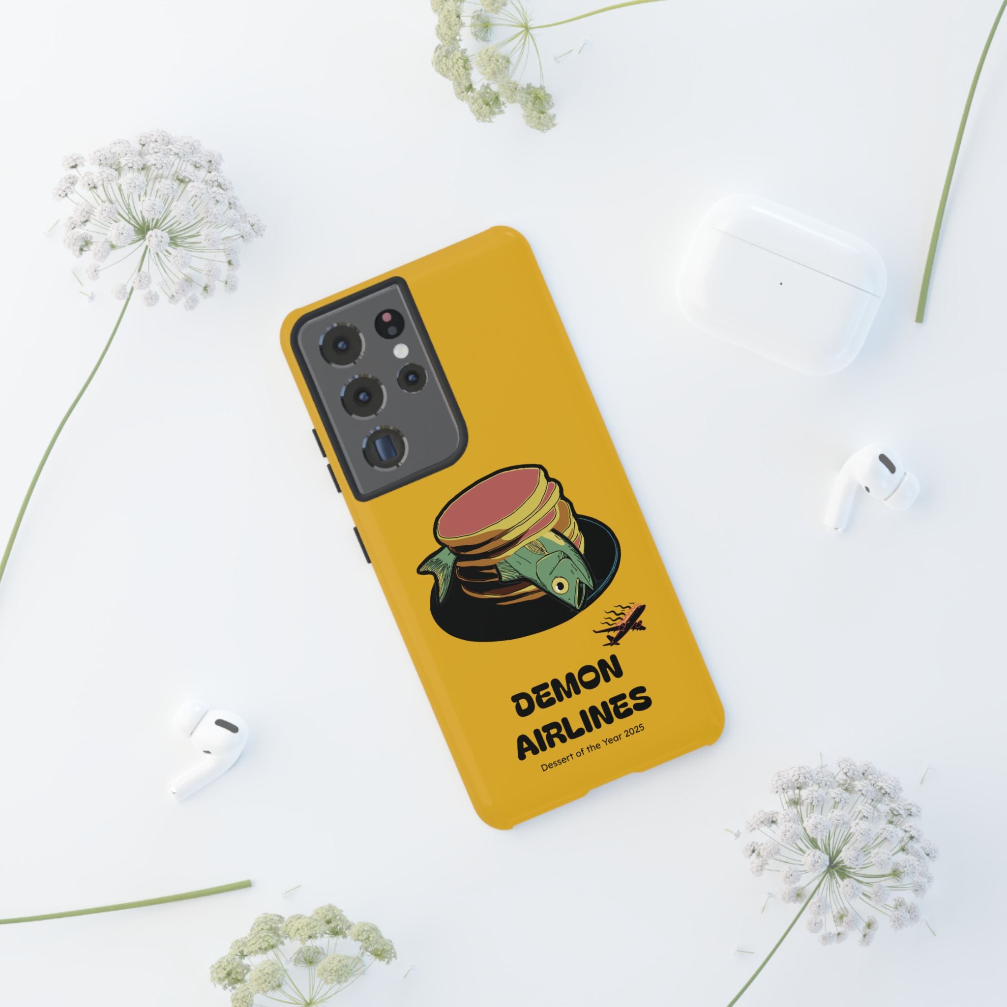 KPOP Style Fish Pancakes Yellow Smartphone Tough Cases