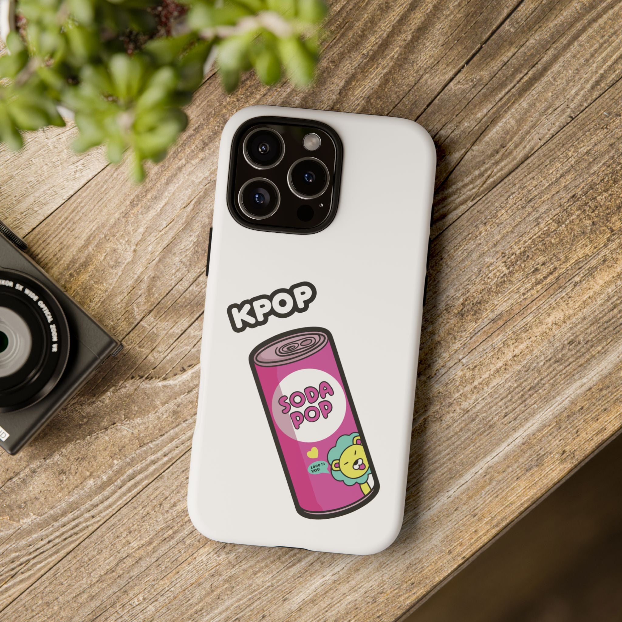 KPOP Style Soda Pop White Smartphone Tough Cases