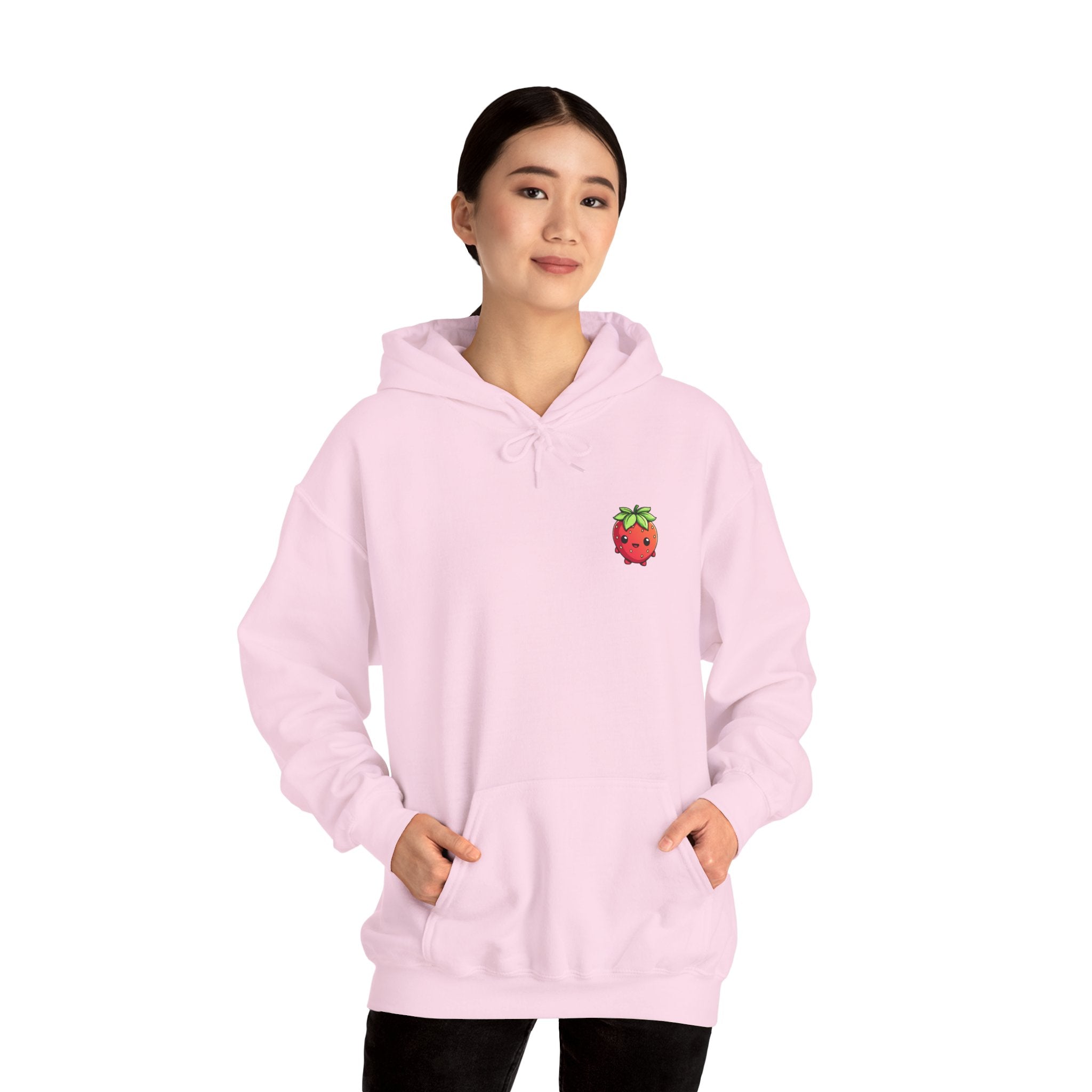 Strawberry / Erdbeer Minimampf Style Unisex Heavy Blend™ Hooded Sweatshirt