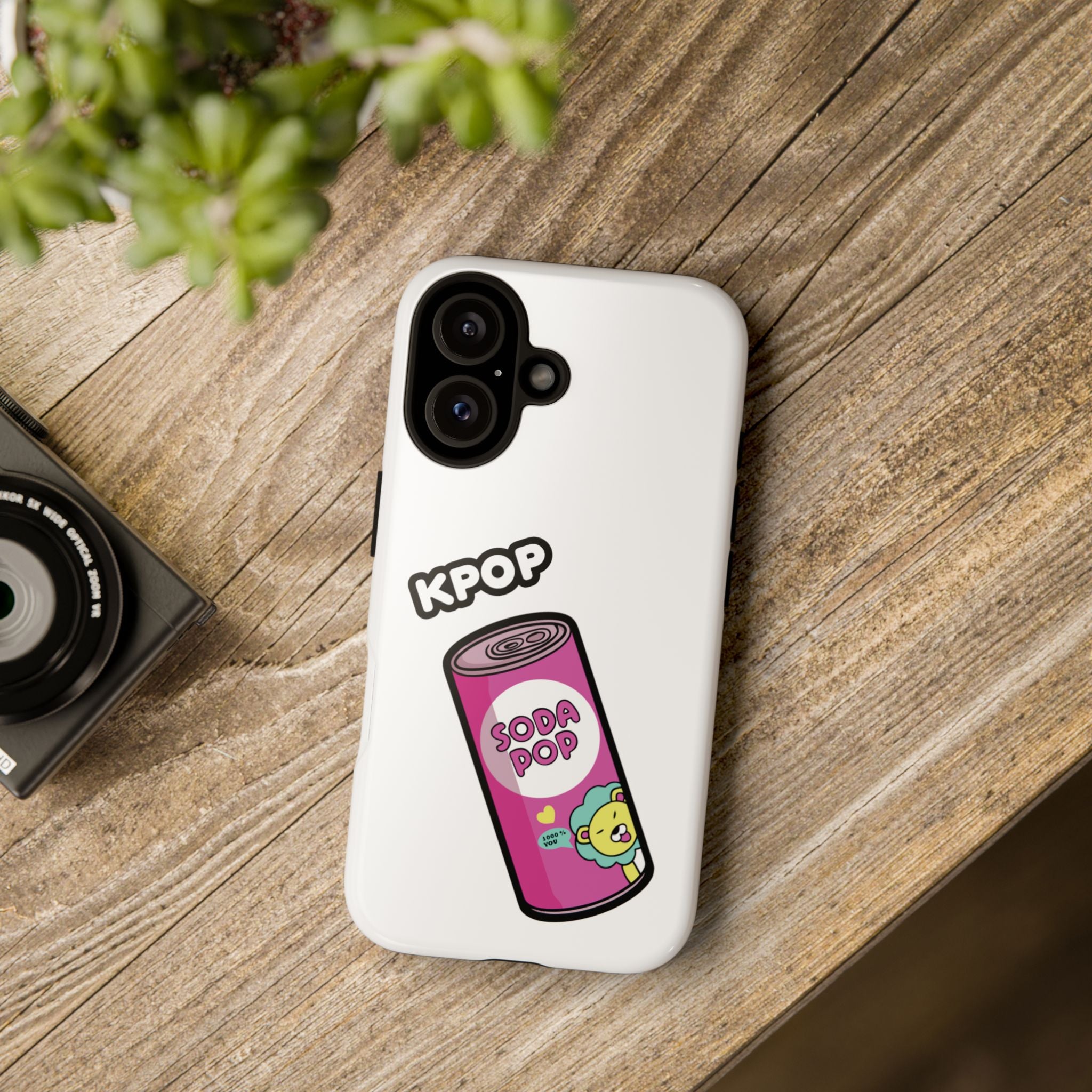 KPOP Style Soda Pop White Smartphone Tough Cases