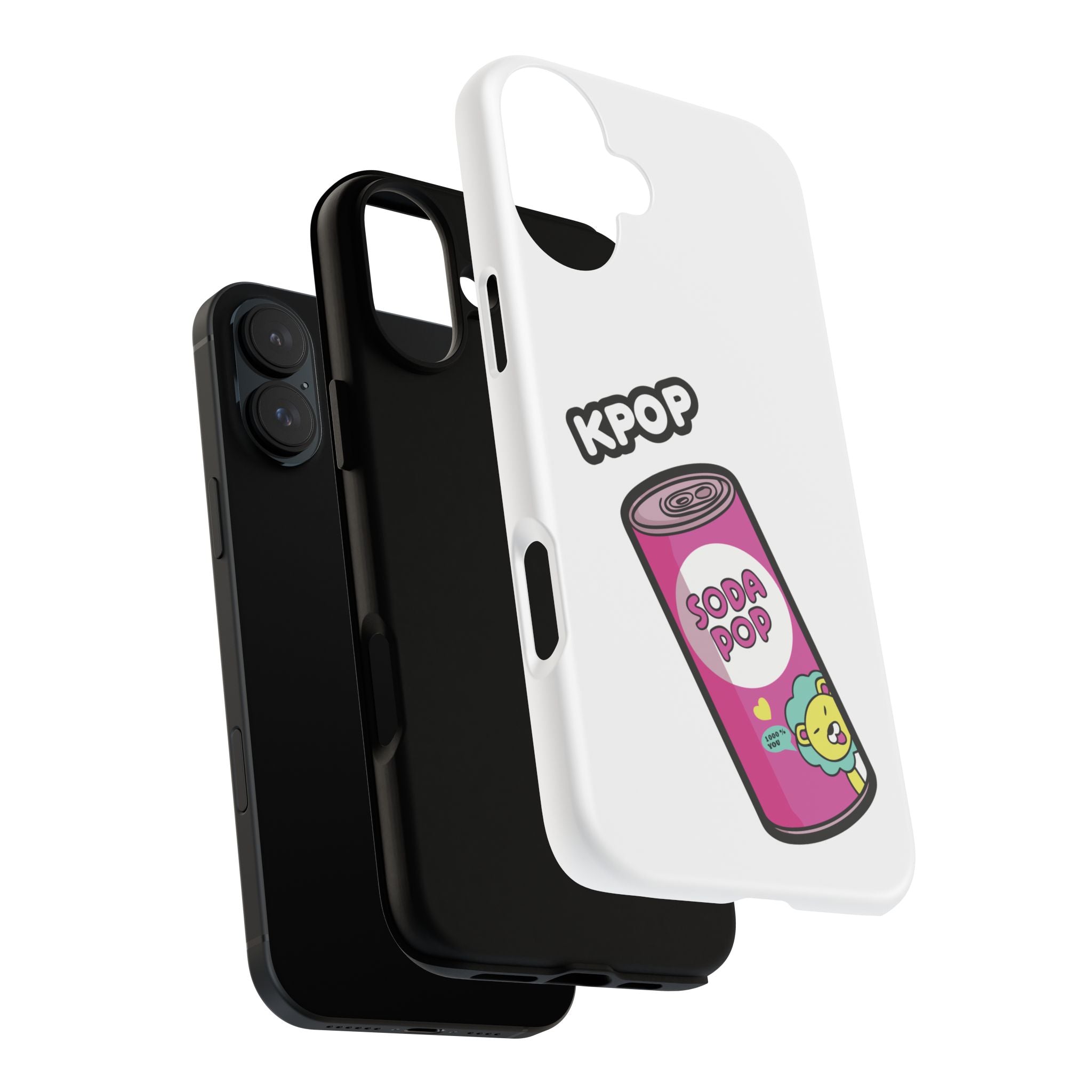 KPOP Style Soda Pop White Smartphone Tough Cases
