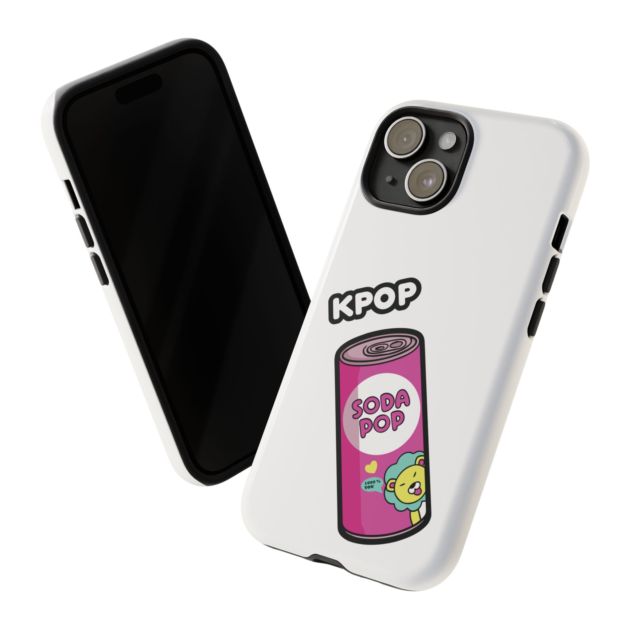KPOP Style Soda Pop White Smartphone Tough Cases