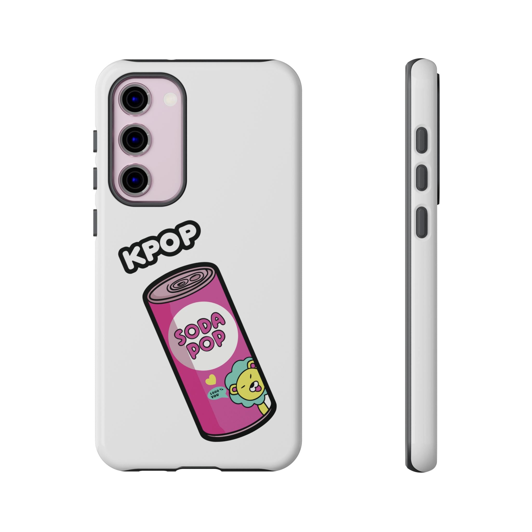 KPOP Style Soda Pop White Smartphone Tough Cases