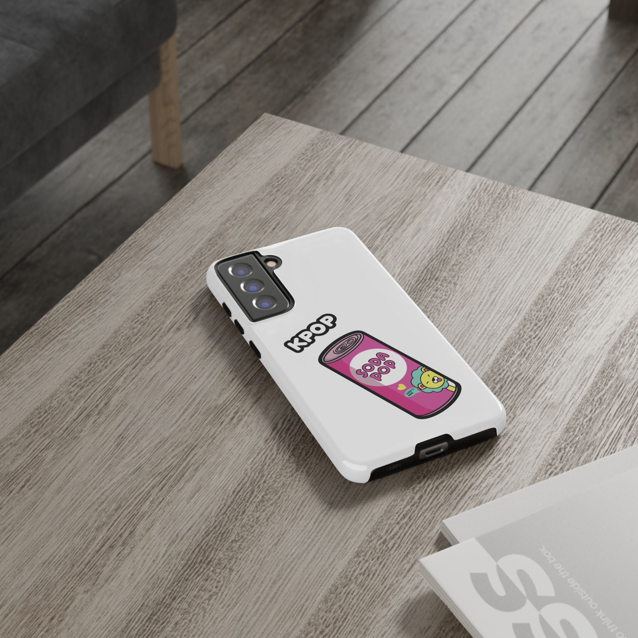 KPOP Style Soda Pop White Smartphone Tough Cases