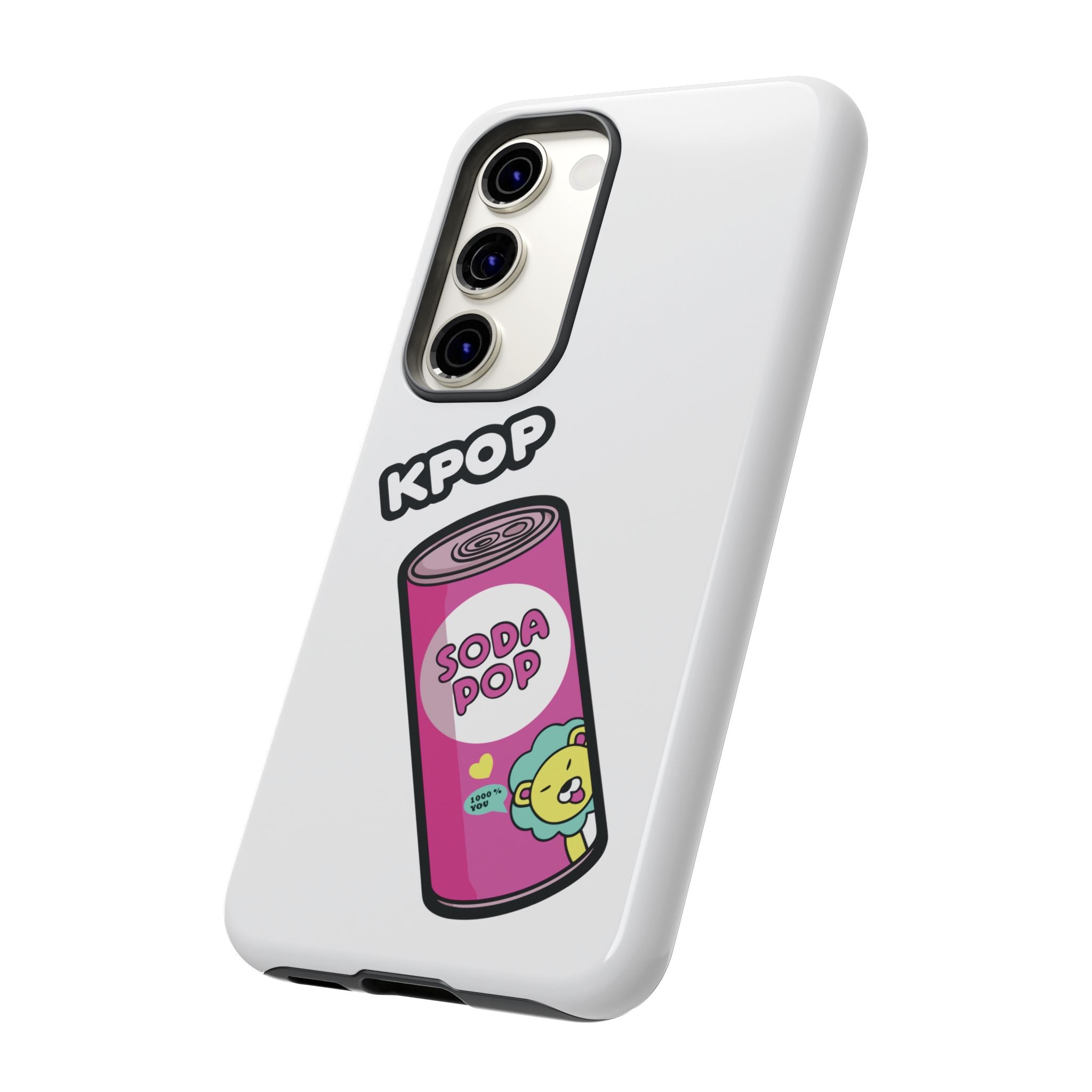 KPOP Style Soda Pop White Smartphone Tough Cases