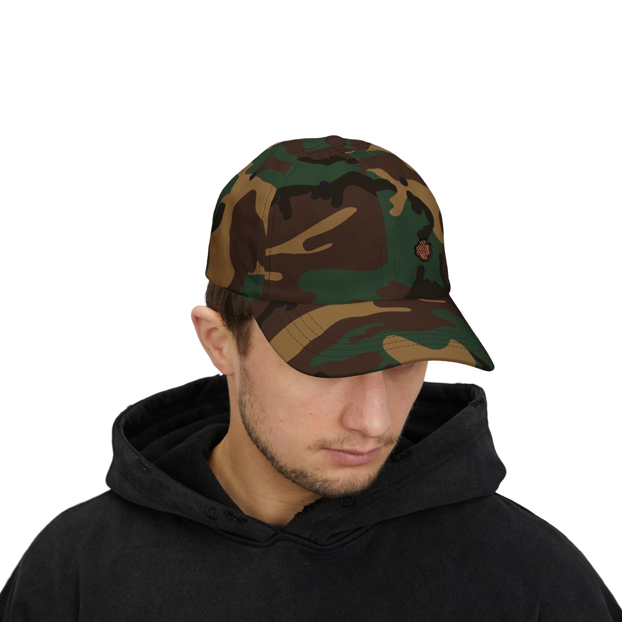 Mini Heart Waffle Style Classic Dad Cap (Embroidery)