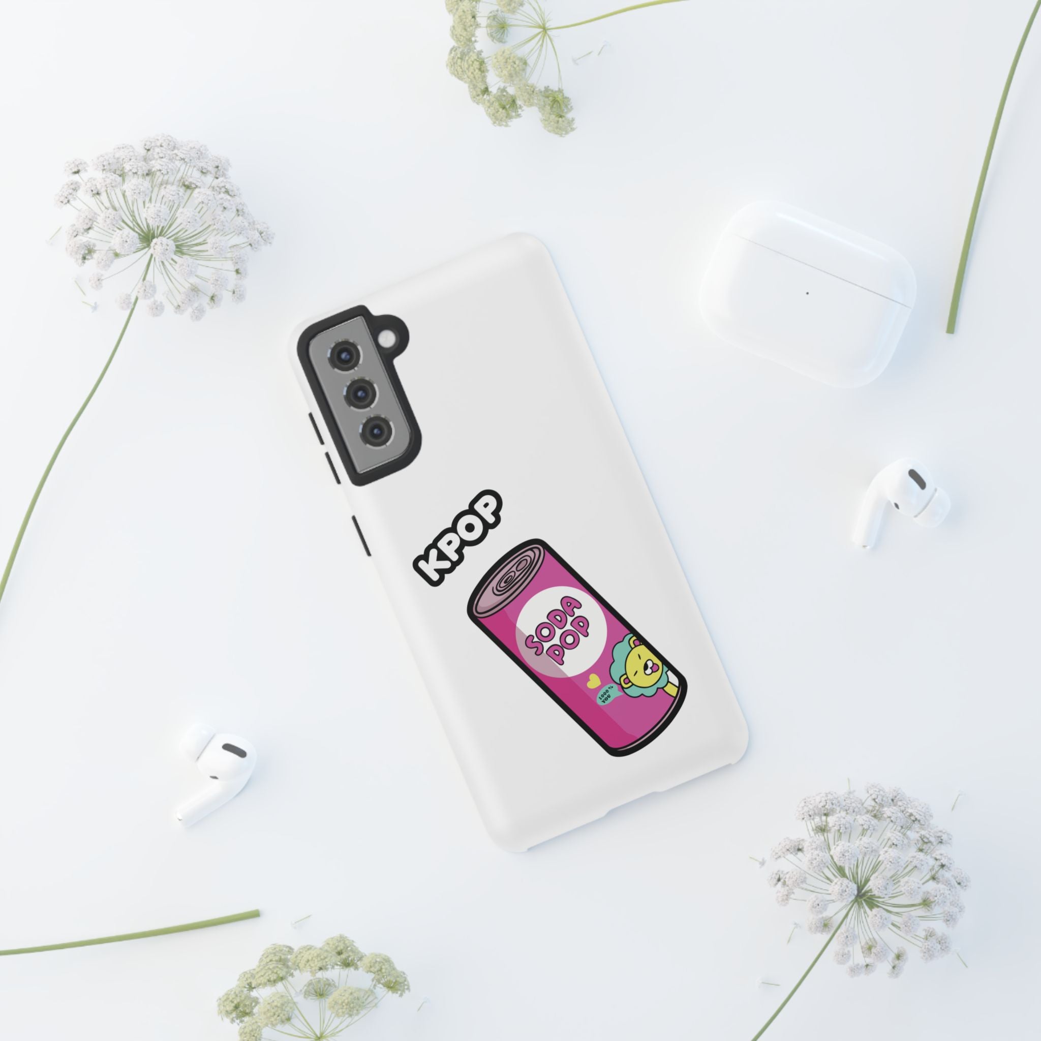 KPOP Style Soda Pop White Smartphone Tough Cases