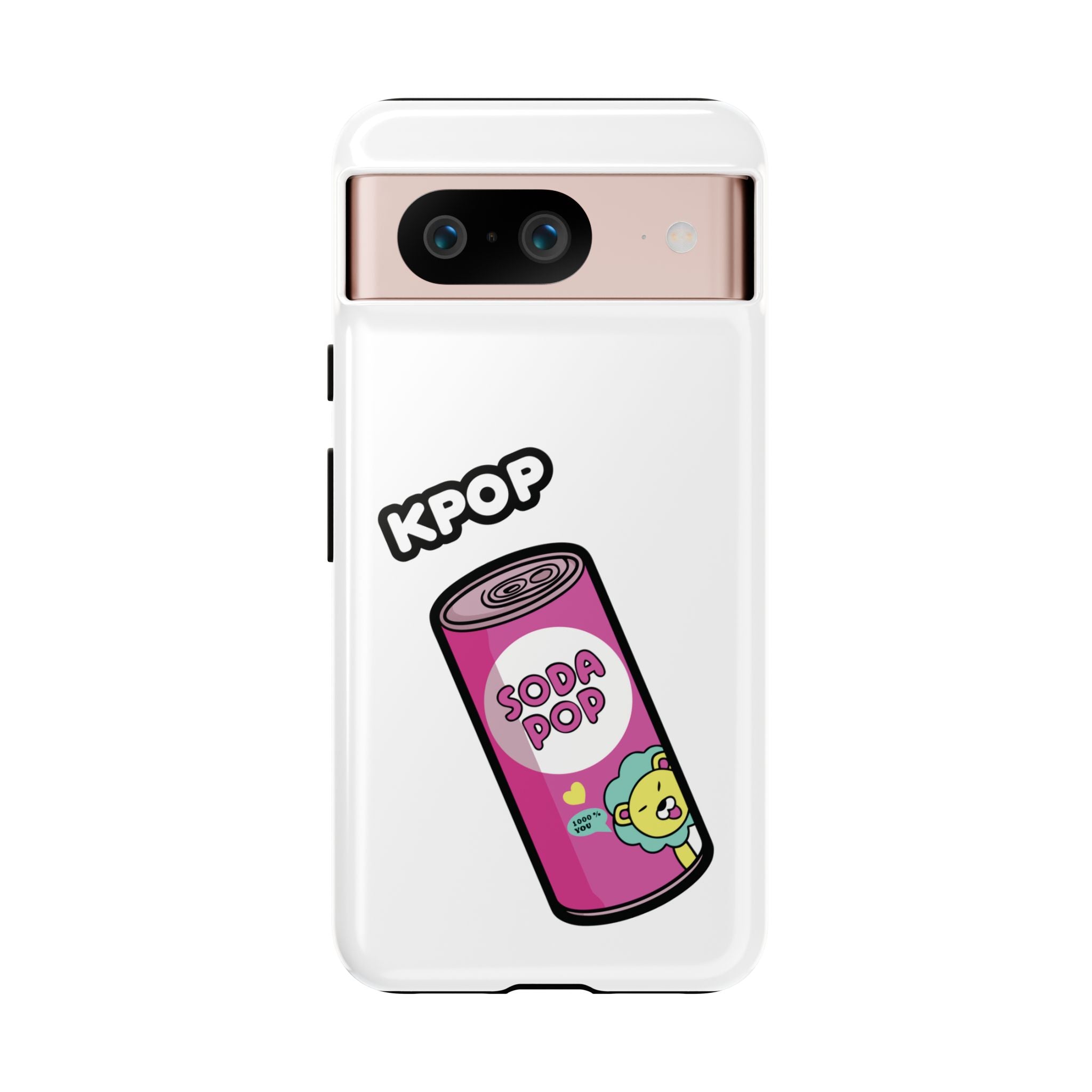 KPOP Style Soda Pop White Smartphone Tough Cases