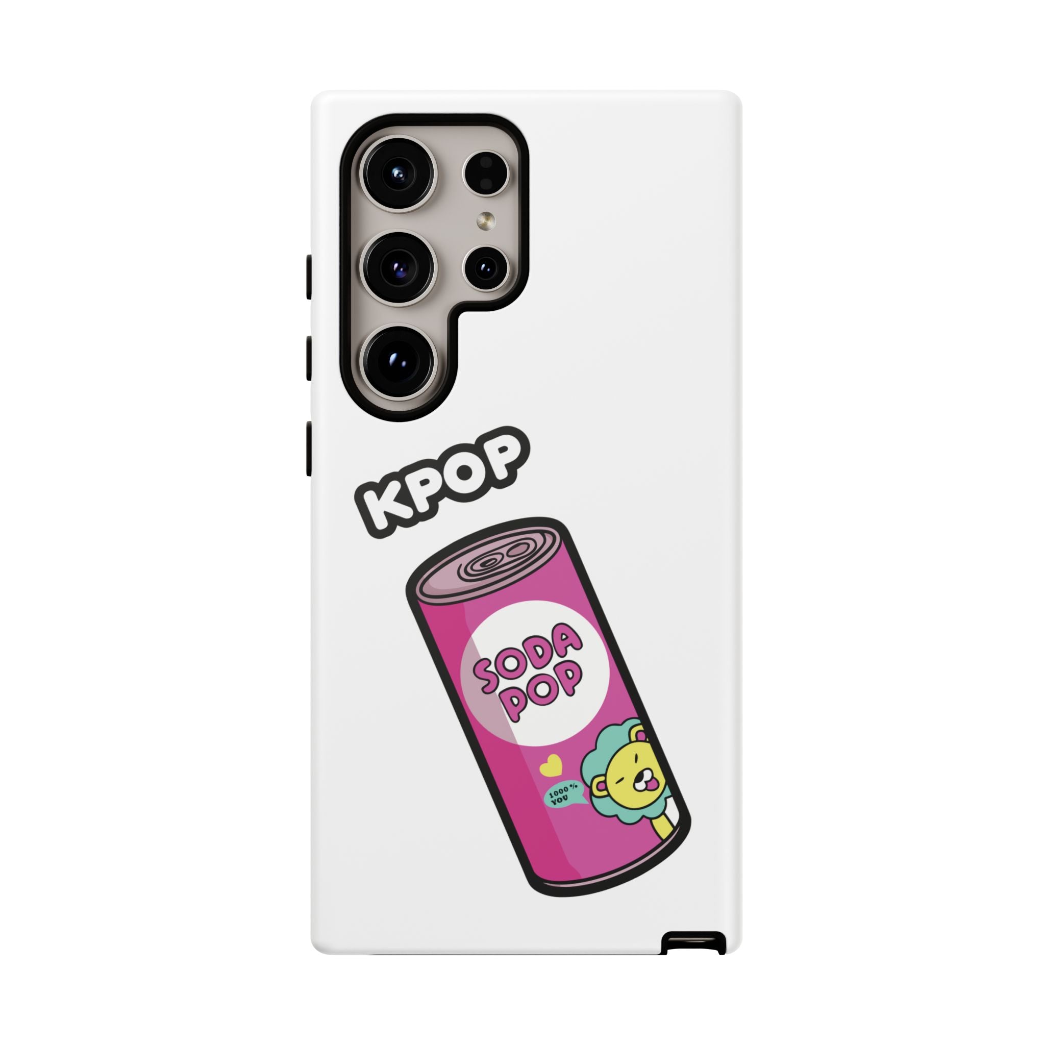 KPOP Style Soda Pop White Smartphone Tough Cases