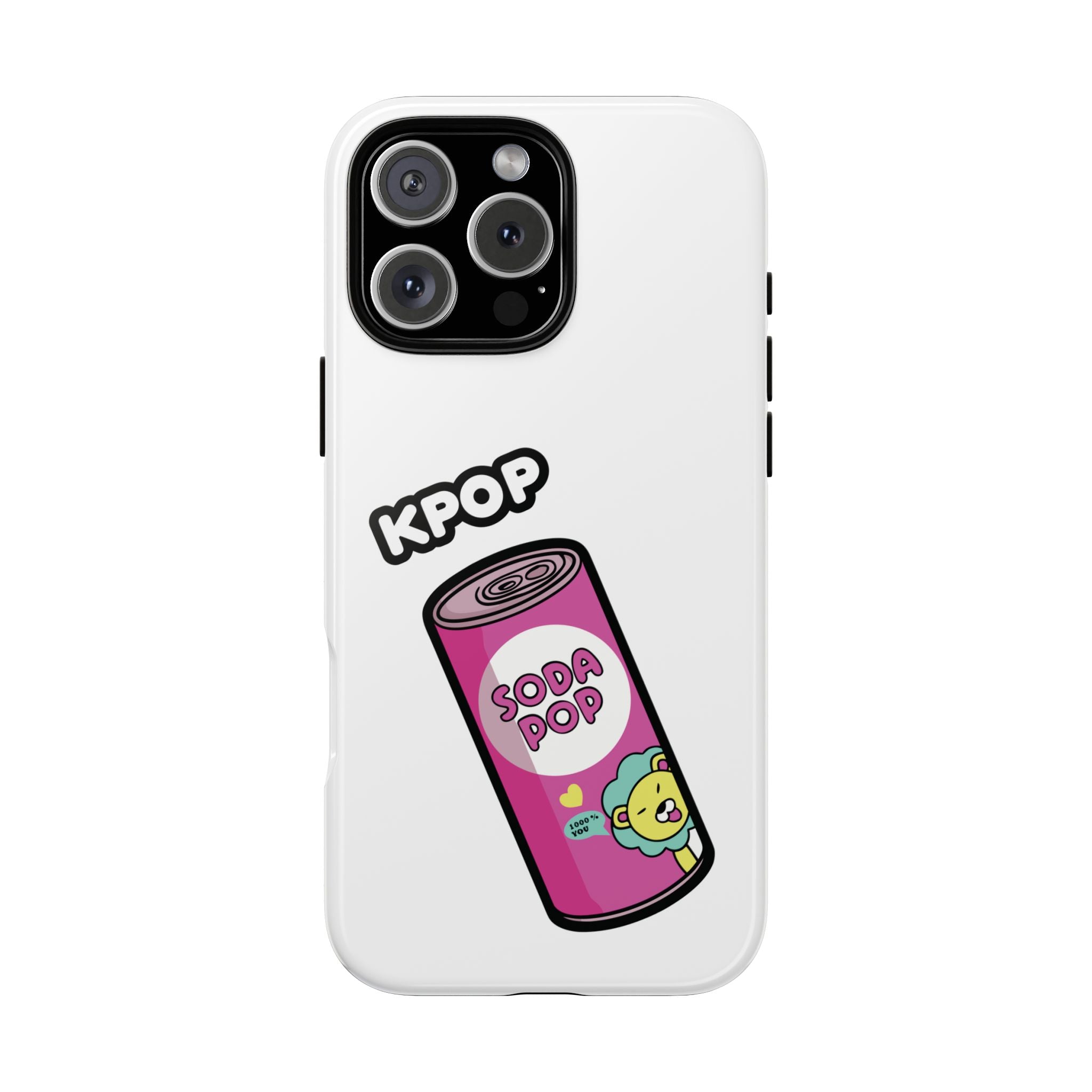 KPOP Style Soda Pop White Smartphone Tough Cases