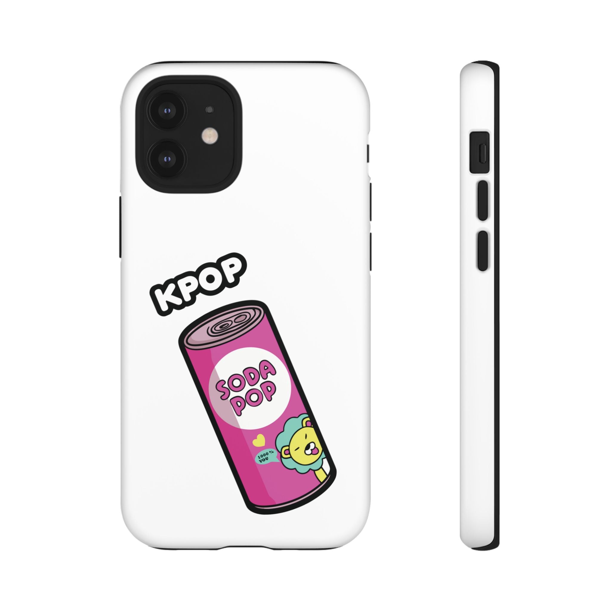 KPOP Style Soda Pop White Smartphone Tough Cases