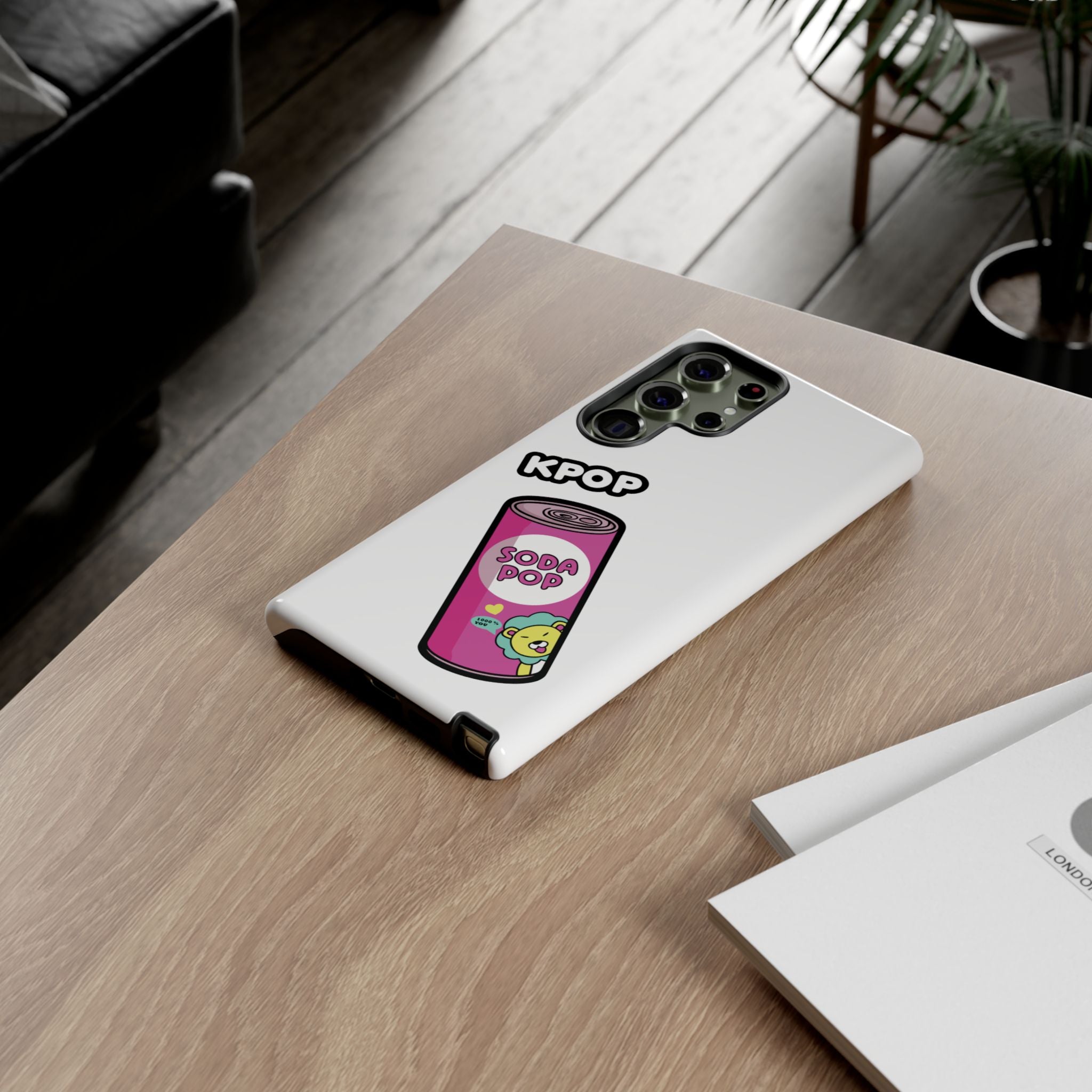 KPOP Style Soda Pop White Smartphone Tough Cases