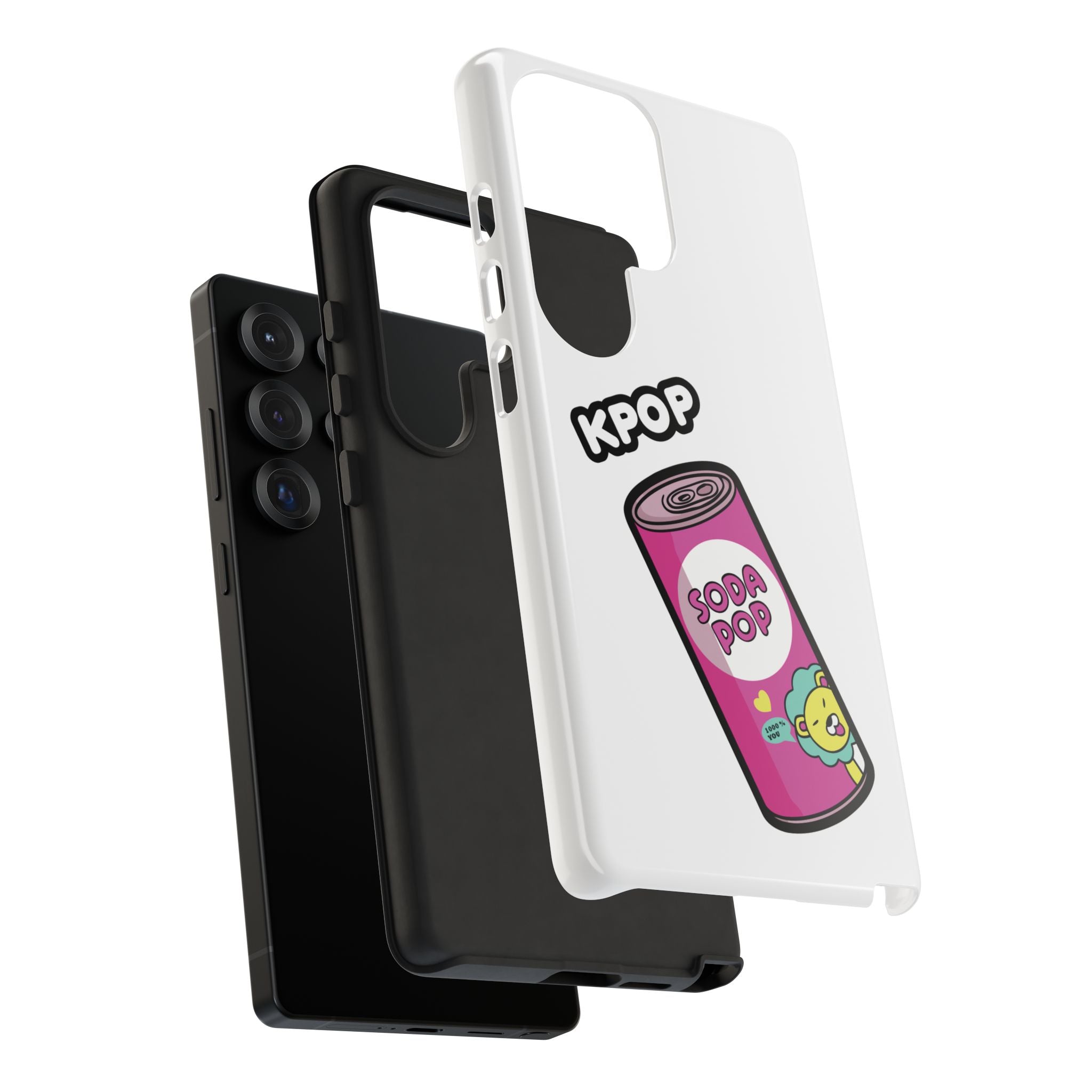 KPOP Style Soda Pop White Smartphone Tough Cases