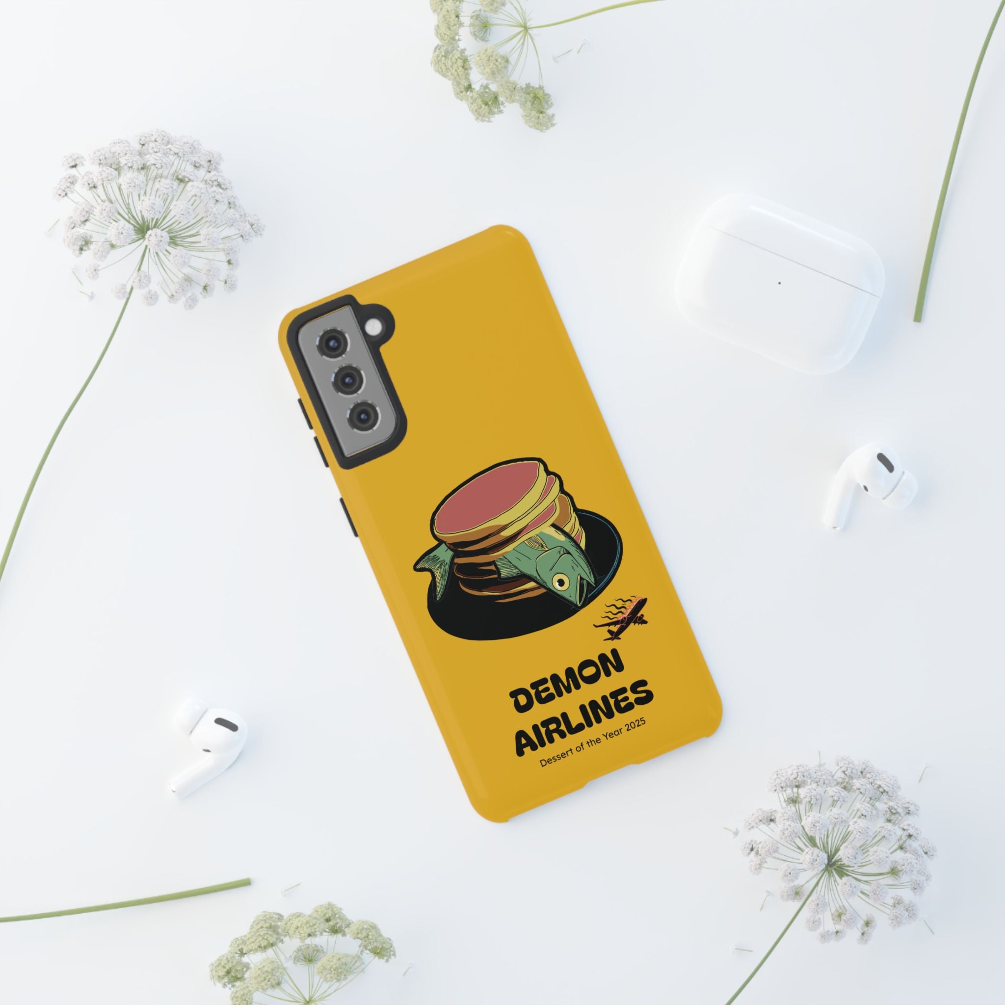 KPOP Style Fish Pancakes Yellow Smartphone Tough Cases
