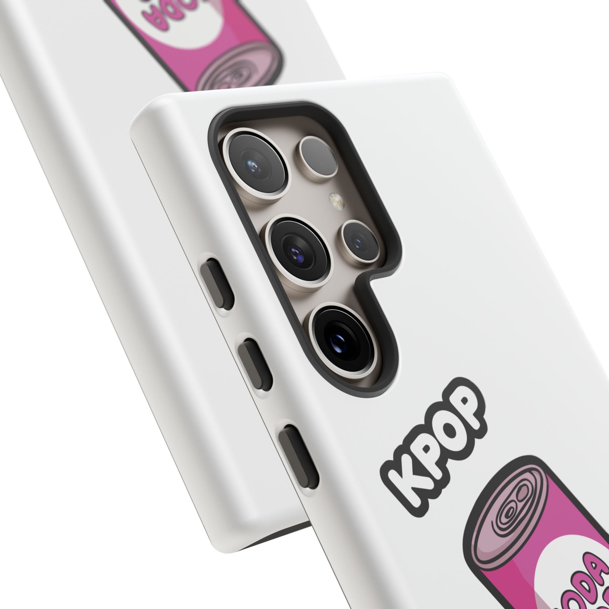 KPOP Style Soda Pop White Smartphone Tough Cases