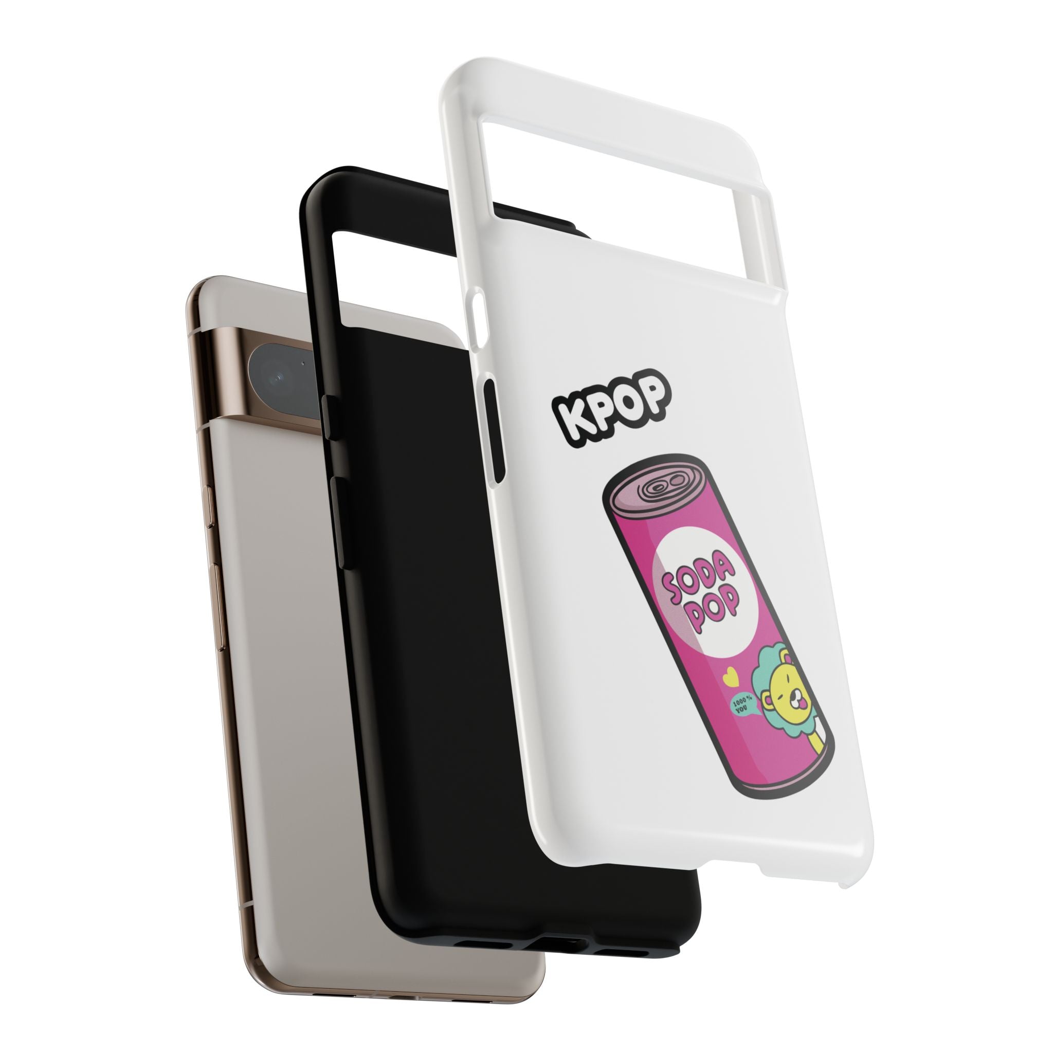 KPOP Style Soda Pop White Smartphone Tough Cases