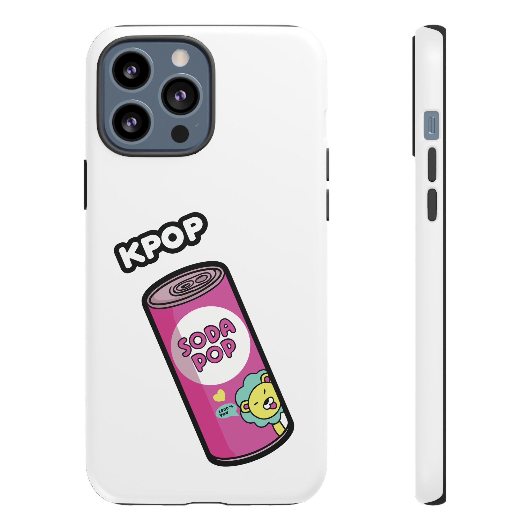 KPOP Style Soda Pop White Smartphone Tough Cases
