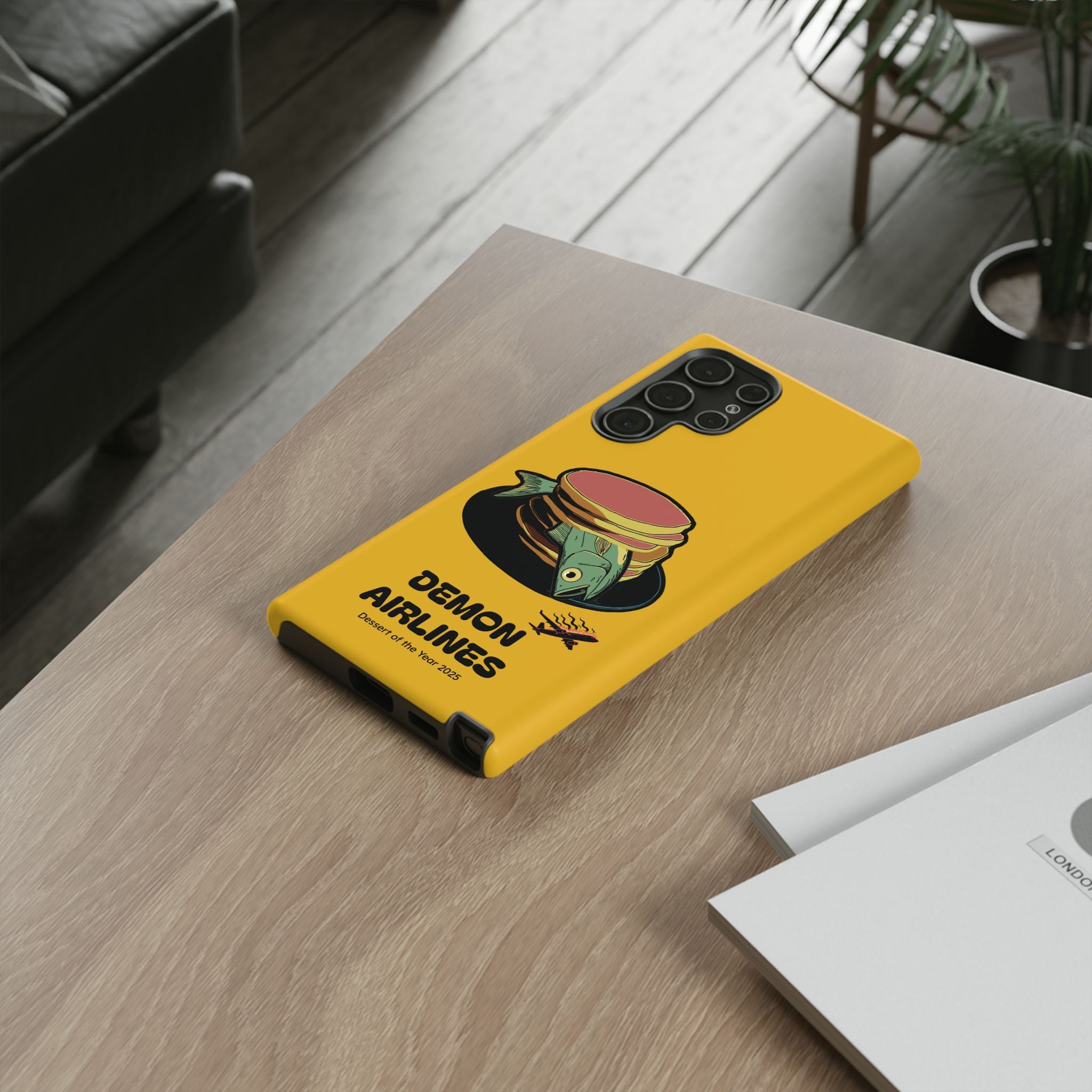 KPOP Style Fish Pancakes Yellow Smartphone Tough Cases