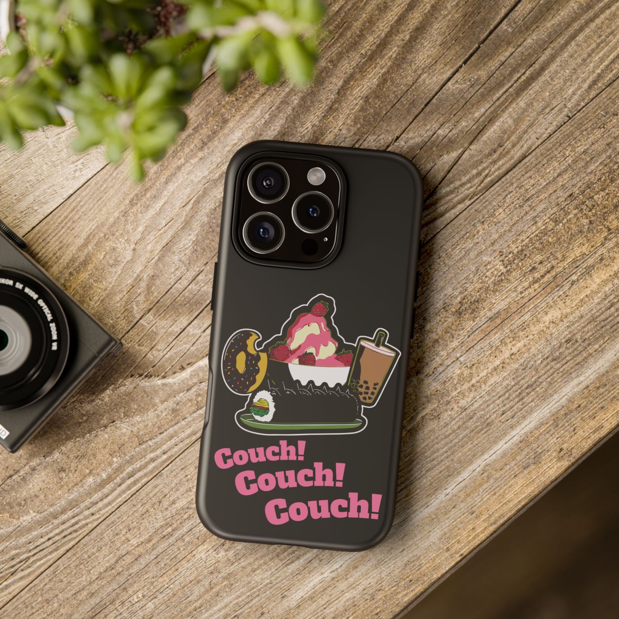 KPOP Style Black Couch Couch Couch Smartphone Tough Cases