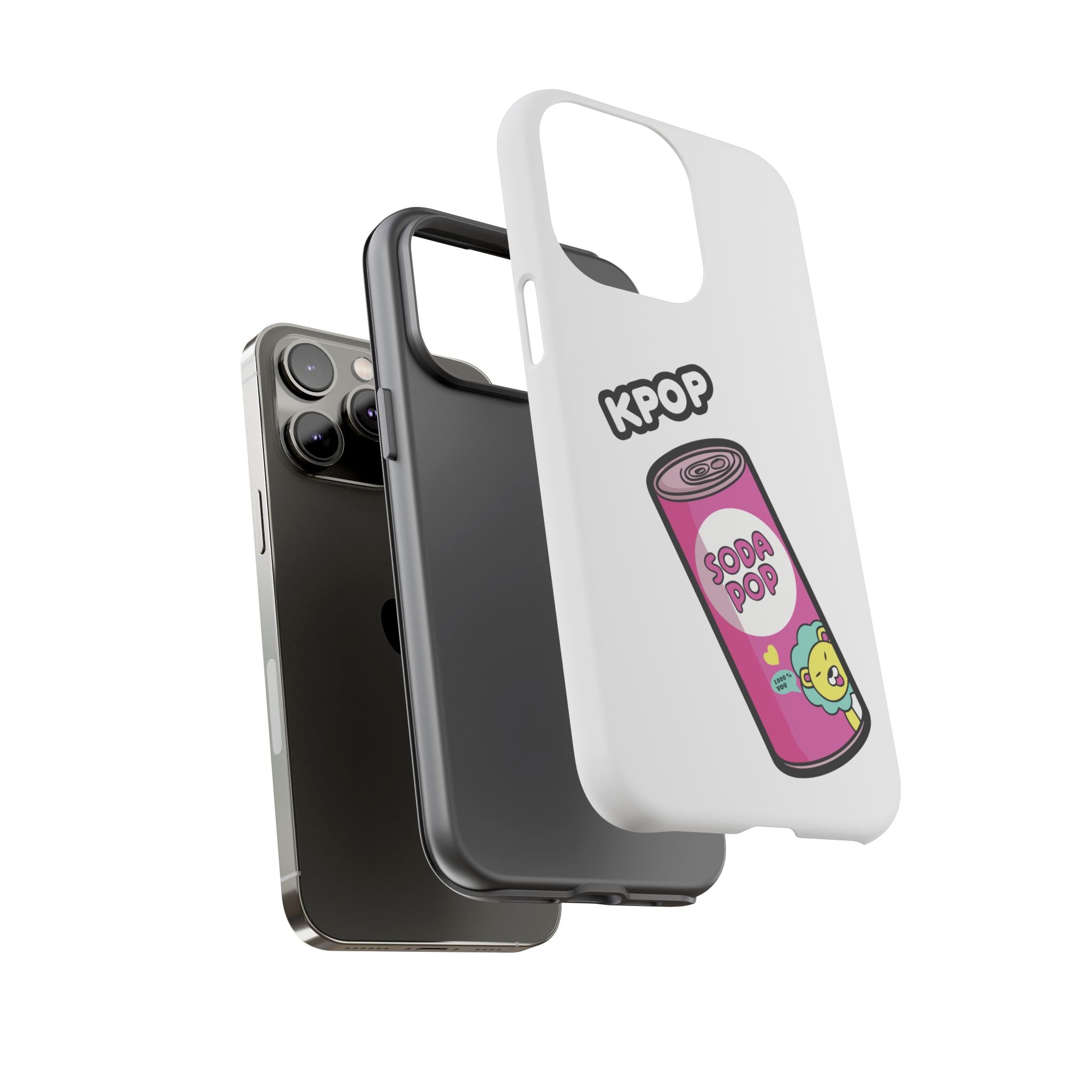 KPOP Style Soda Pop White Smartphone Tough Cases